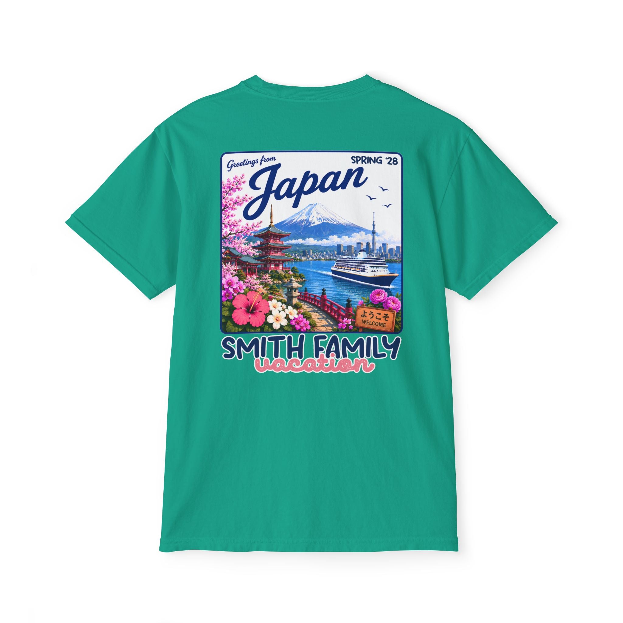 Greetings from Japan Pocket Tee - Suite Escape
