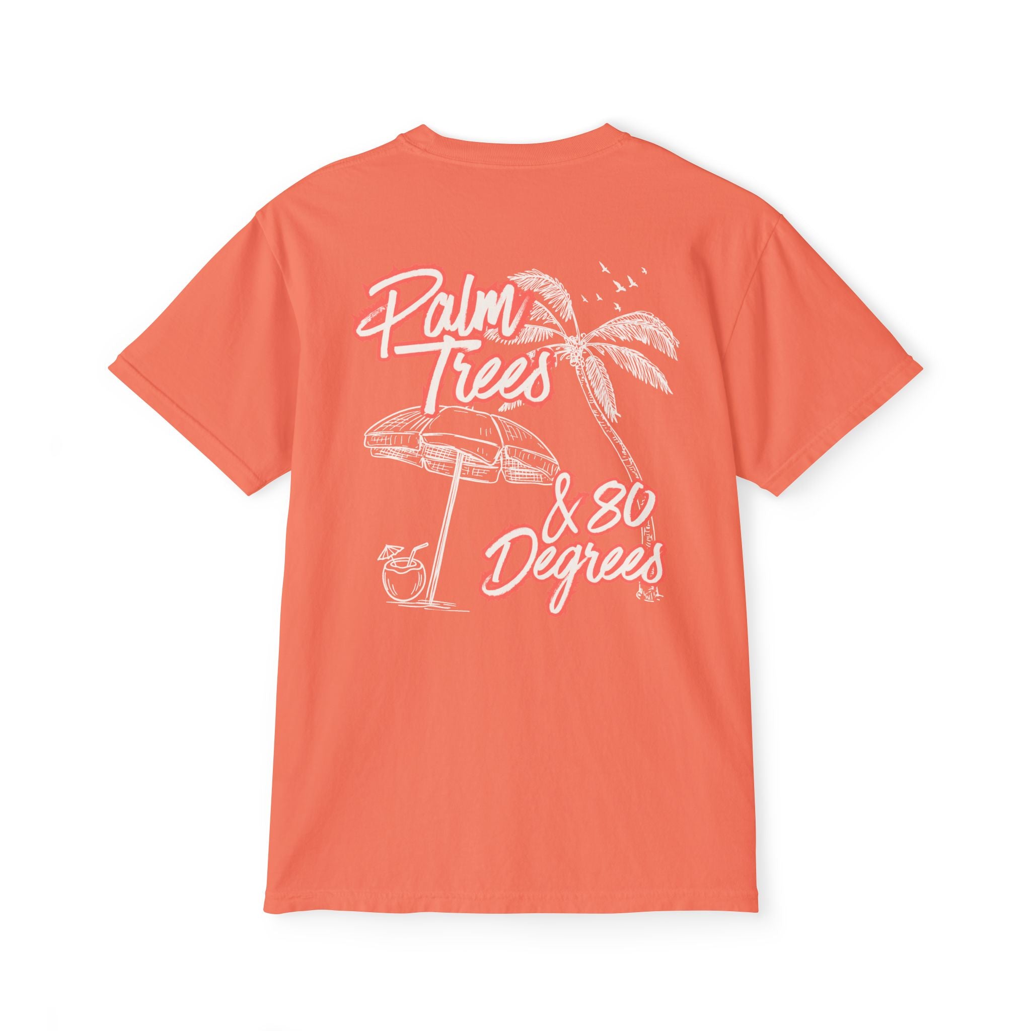 Palm Trees & 80 Degrees Pocket Tee - Suite Escape