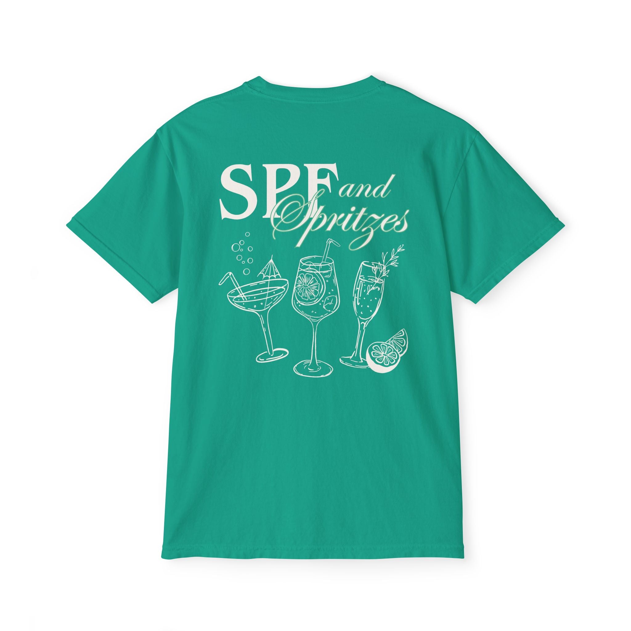 SPF & Spritzes Pocket Tee - Suite Escape