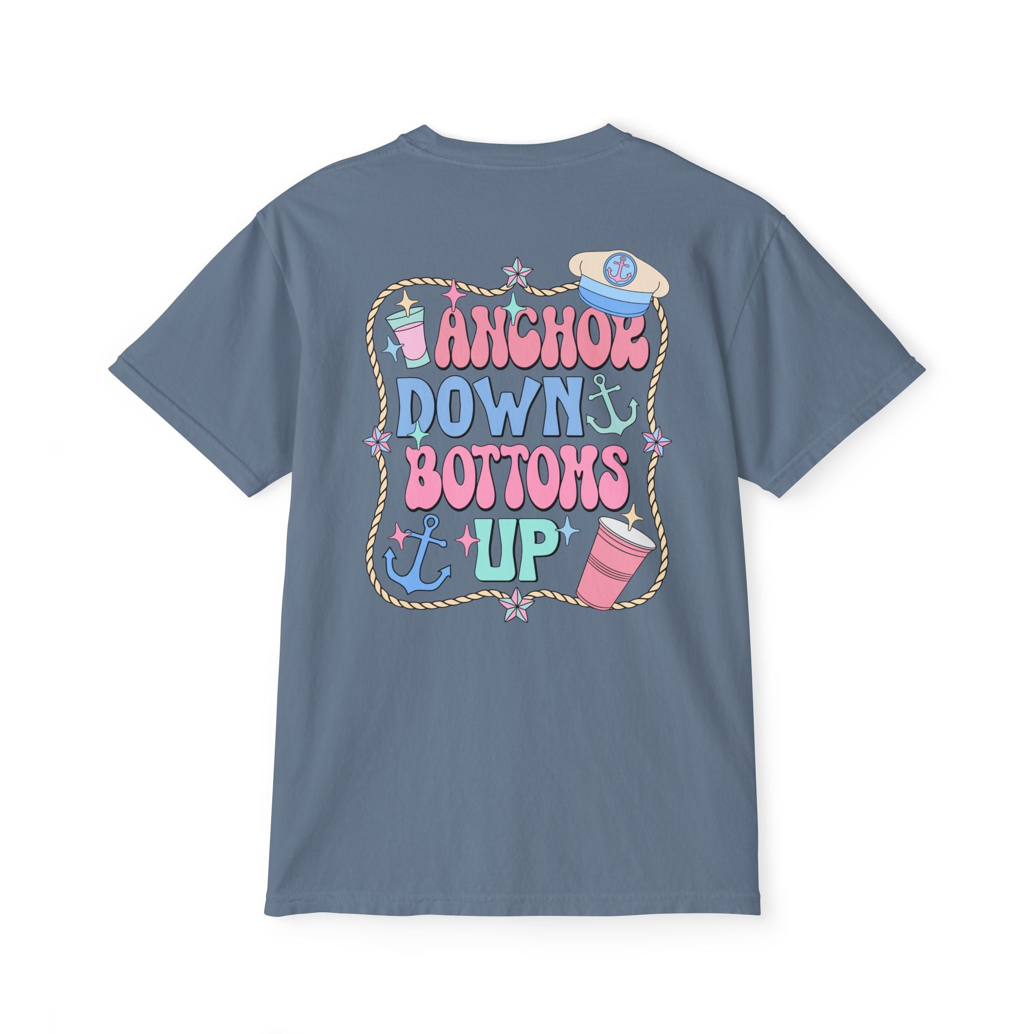 Anchor Down Bottoms Up Pocket Tee