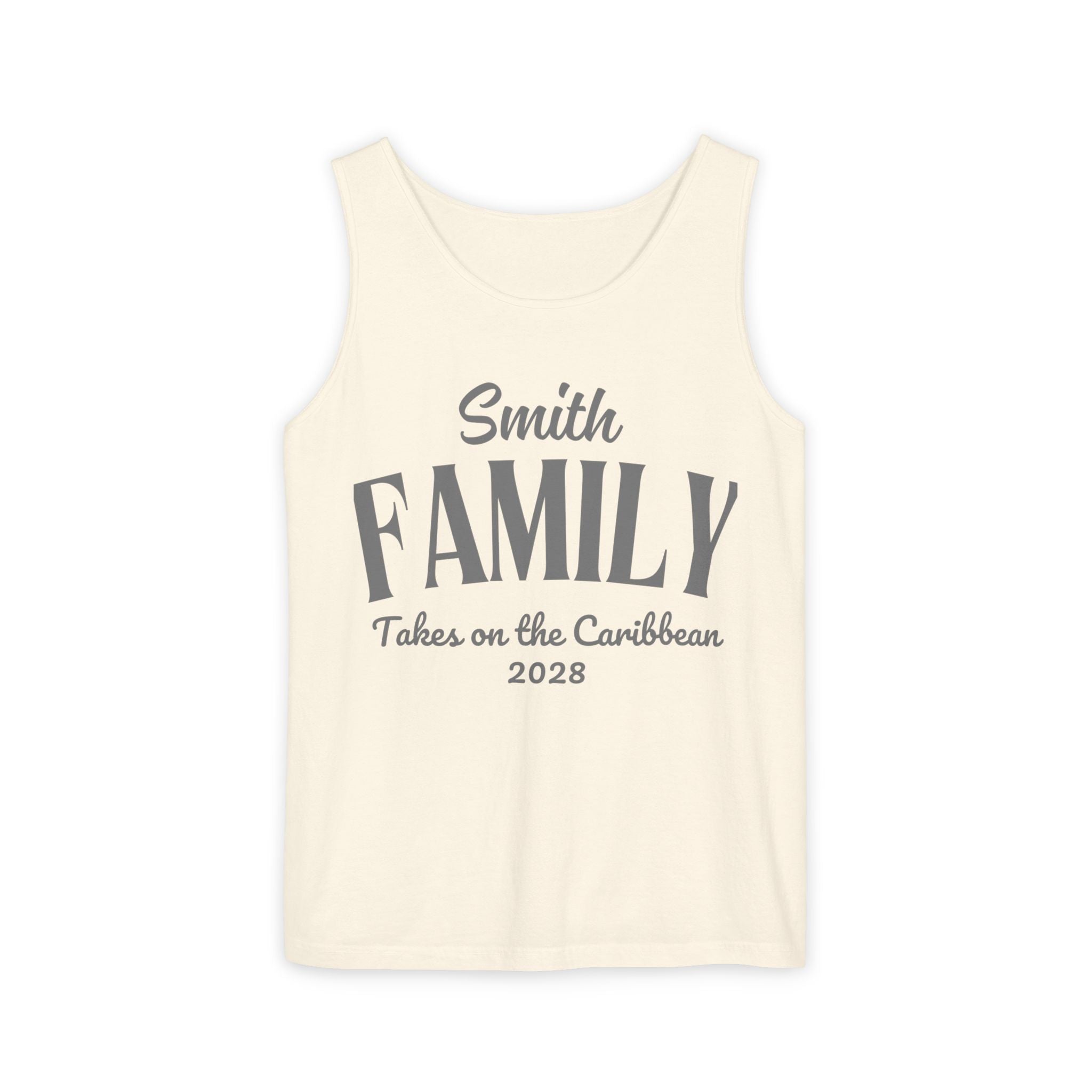 Personalized Script Text Tank Top - Suite Escape