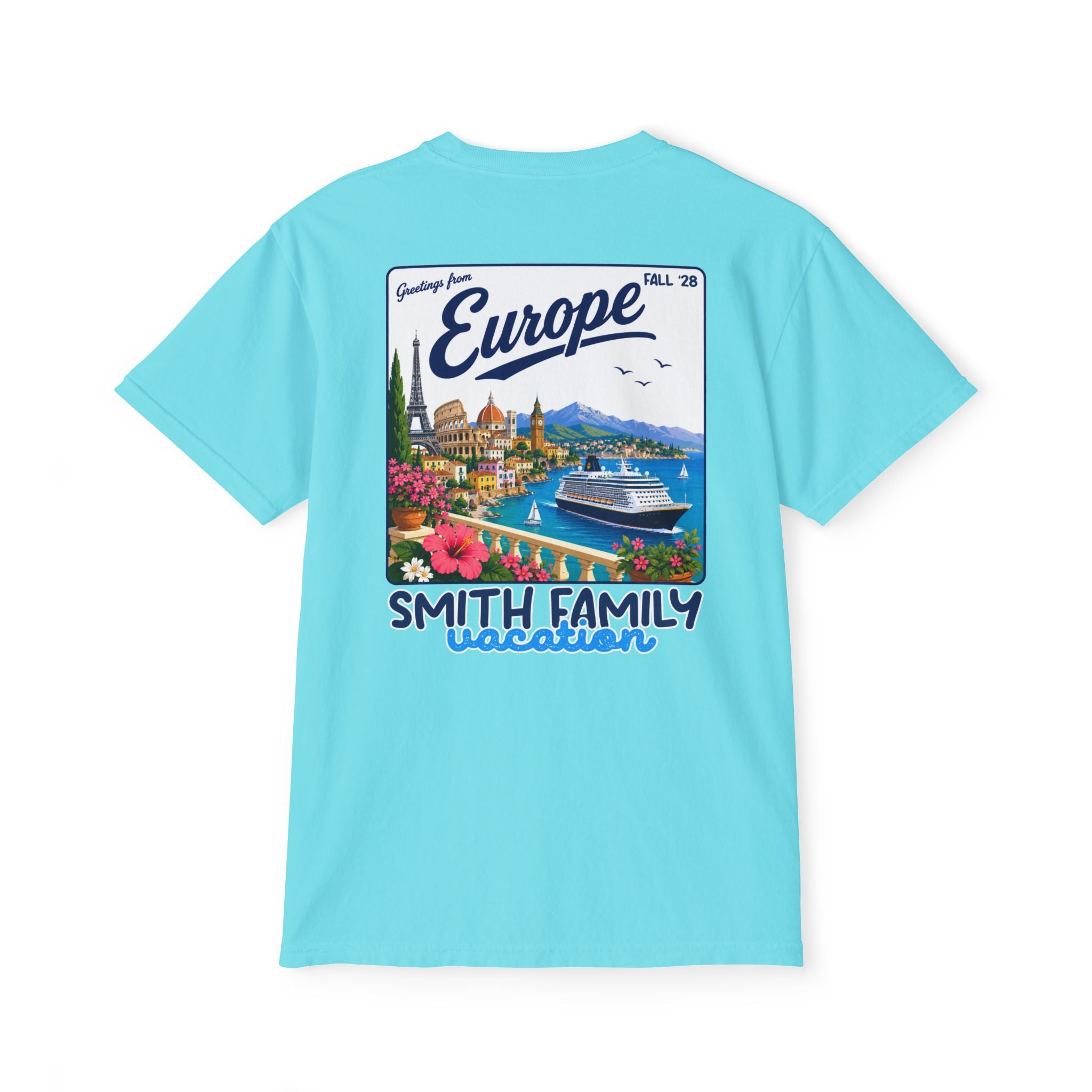 Greetings from Europe Pocket Tee - Suite Escape