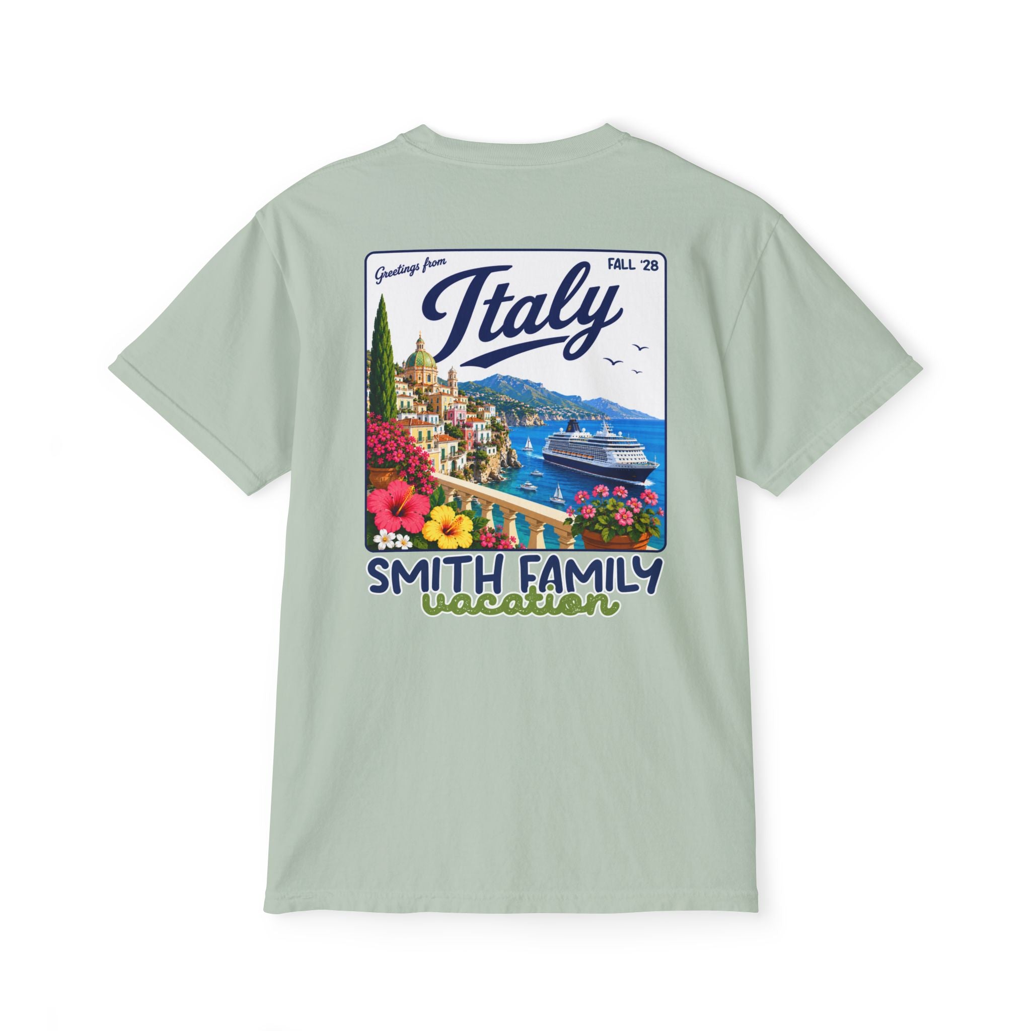 Greetings from Italy Pocket Tee - Suite Escape