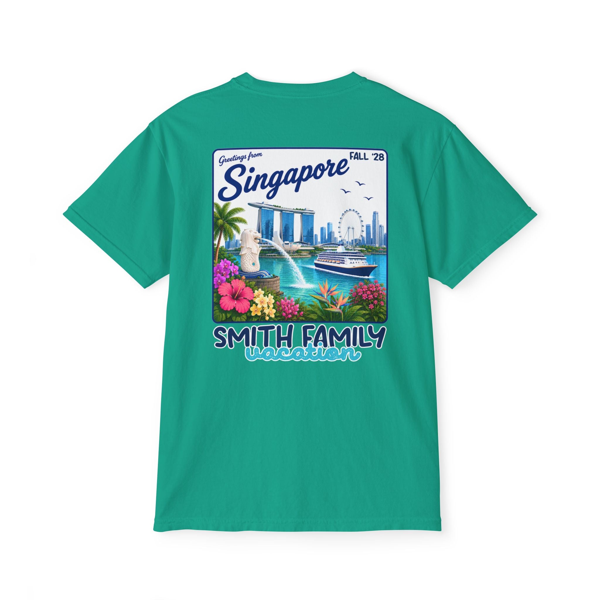 Greetings from Singapore Pocket Tee - Suite Escape