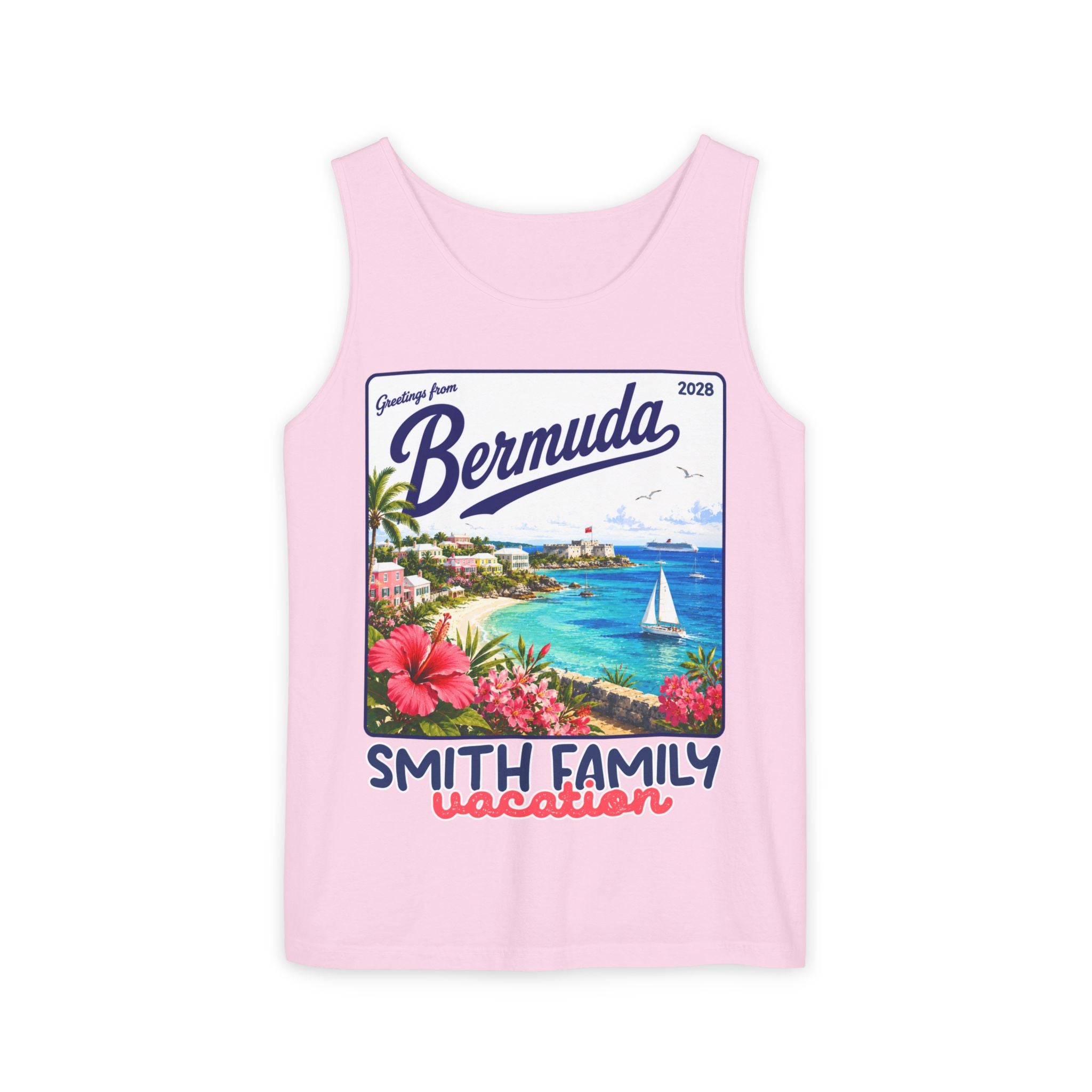 Greetings from Bermuda Tank Top - Suite Escape