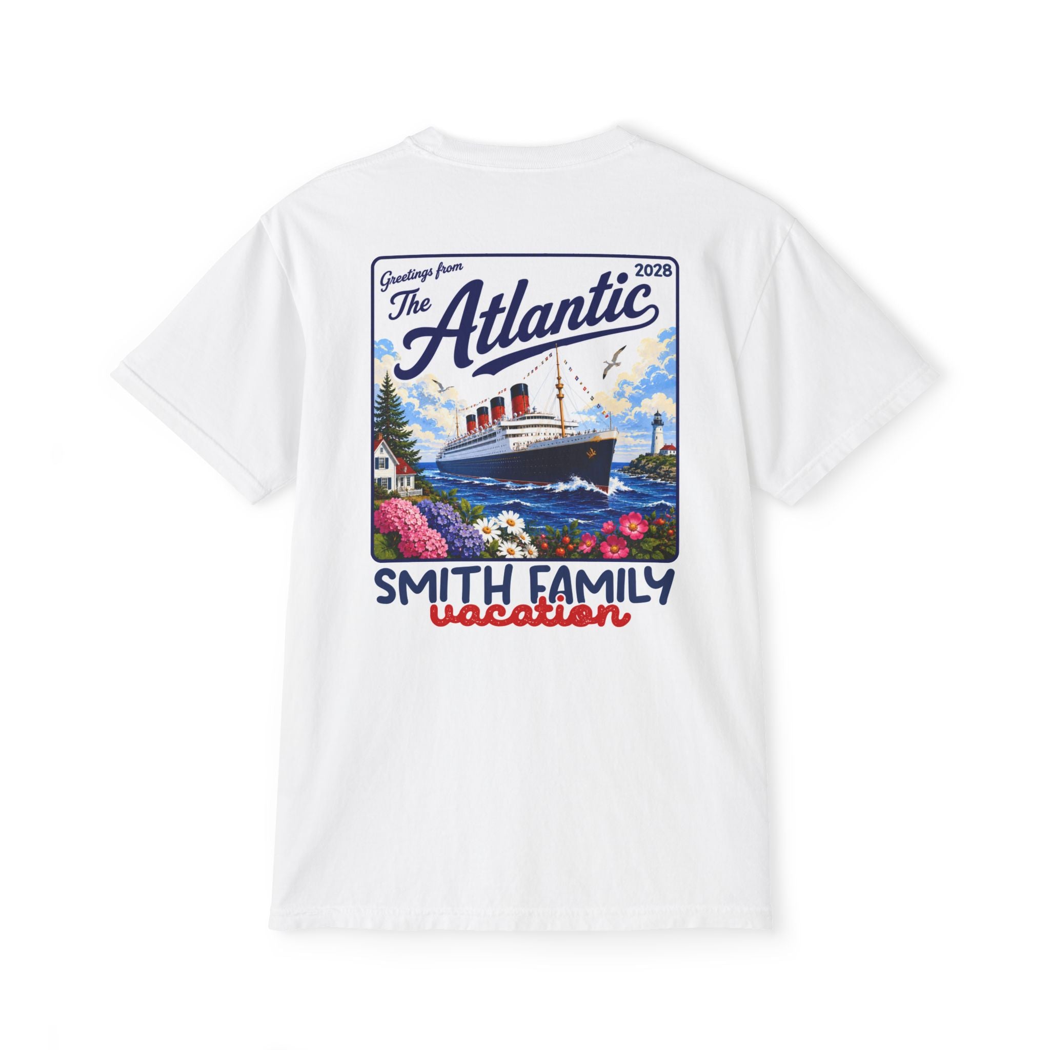 Greetings from the Atlantic Pocket Tee - Suite Escape