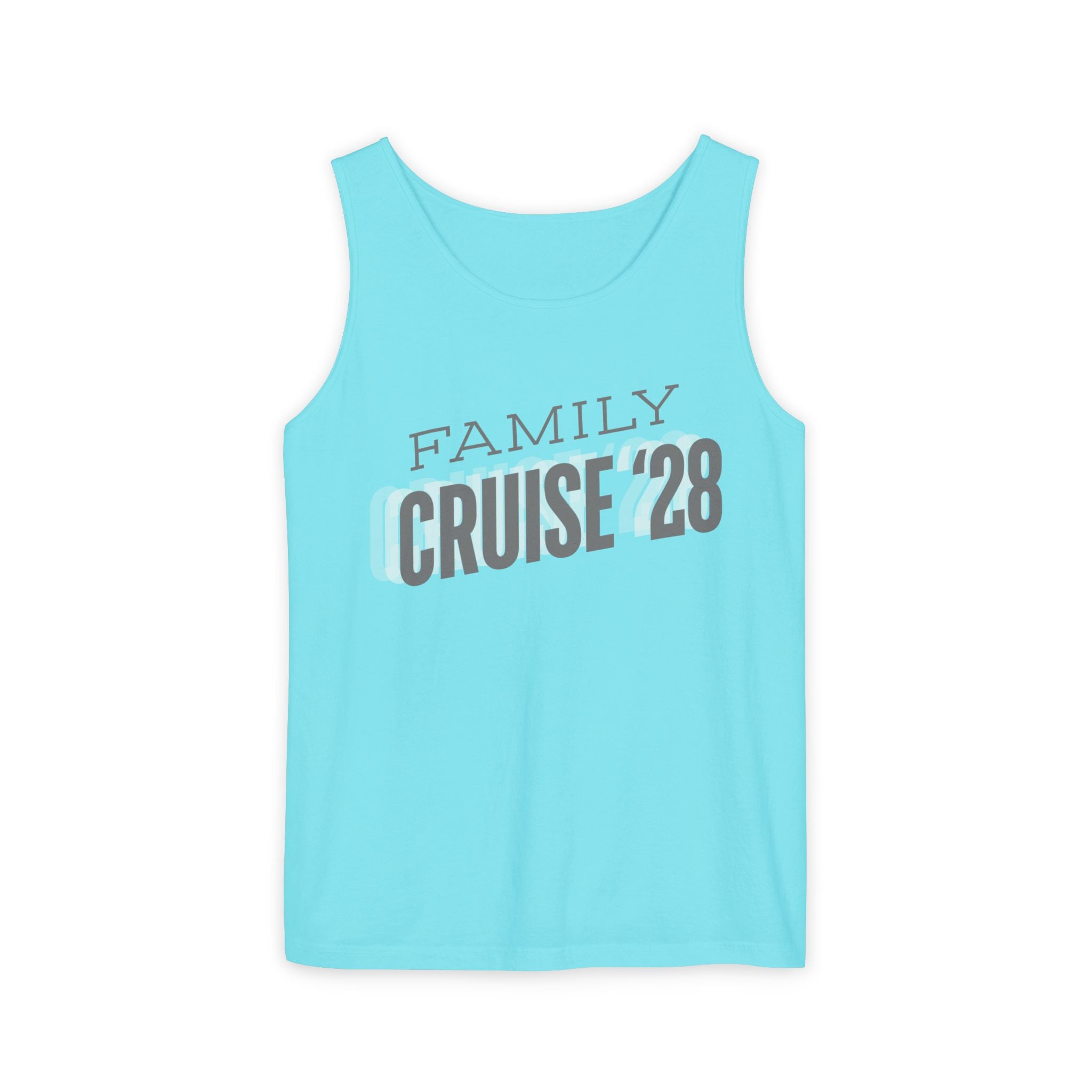 Personalized Slanted Text Tank Top - Suite Escape