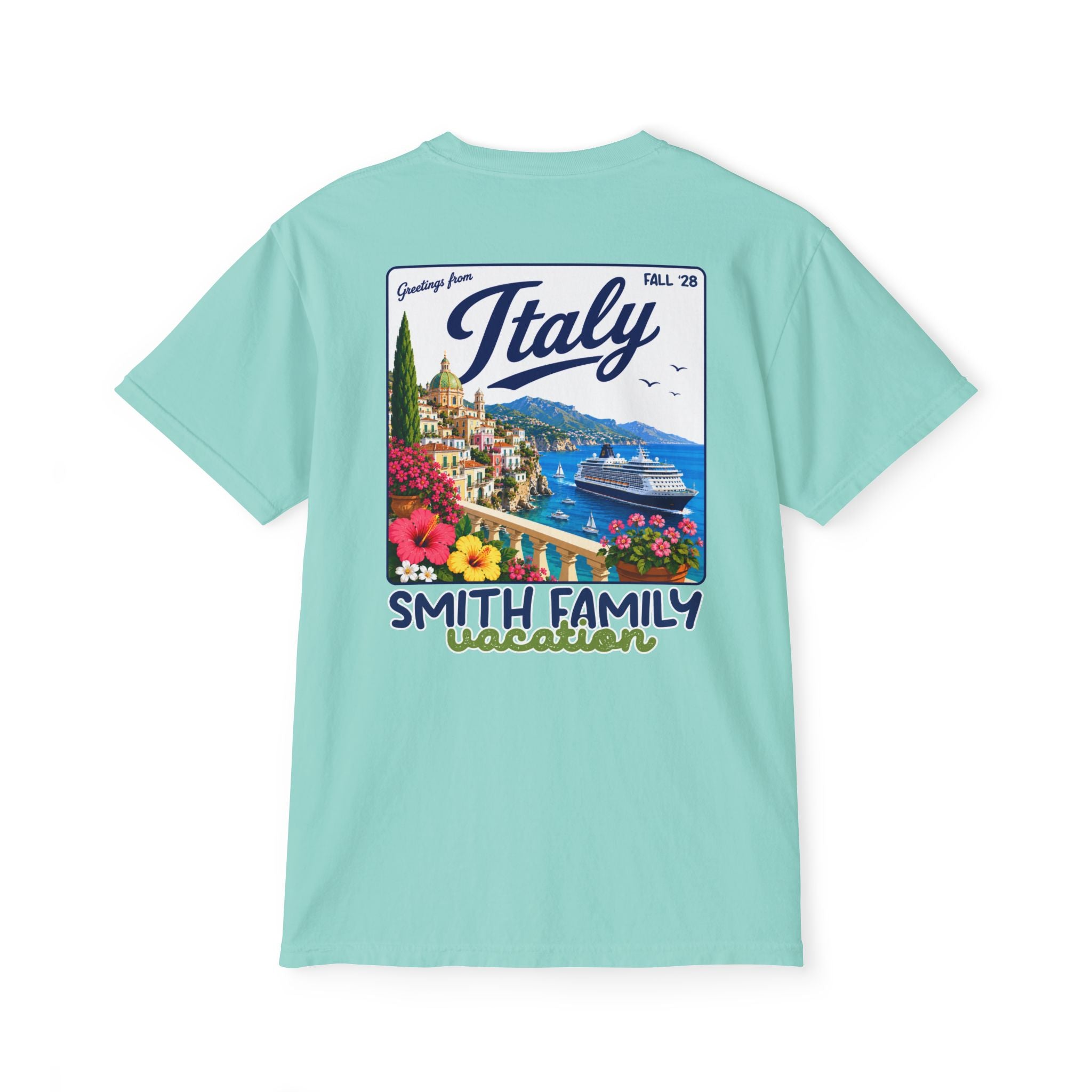 Greetings from Italy Pocket Tee - Suite Escape
