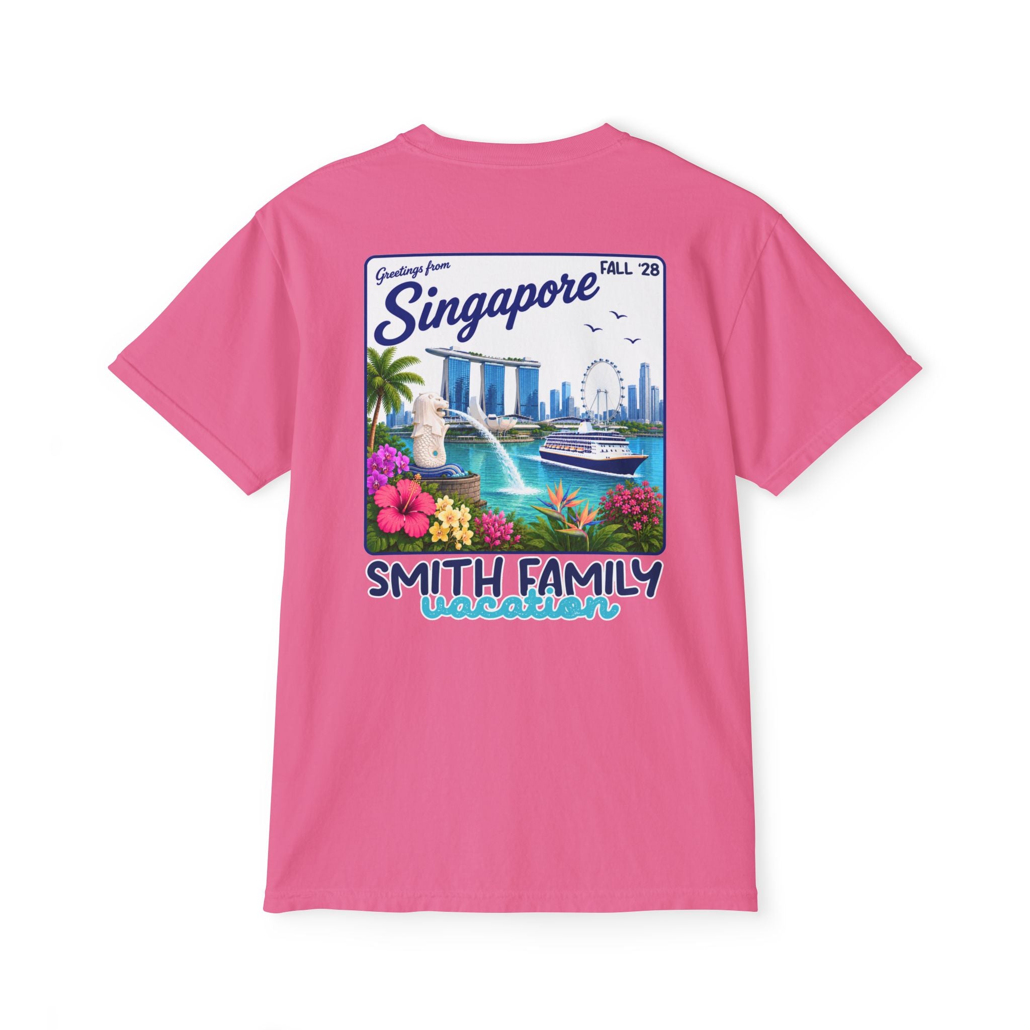 Greetings from Singapore Pocket Tee - Suite Escape