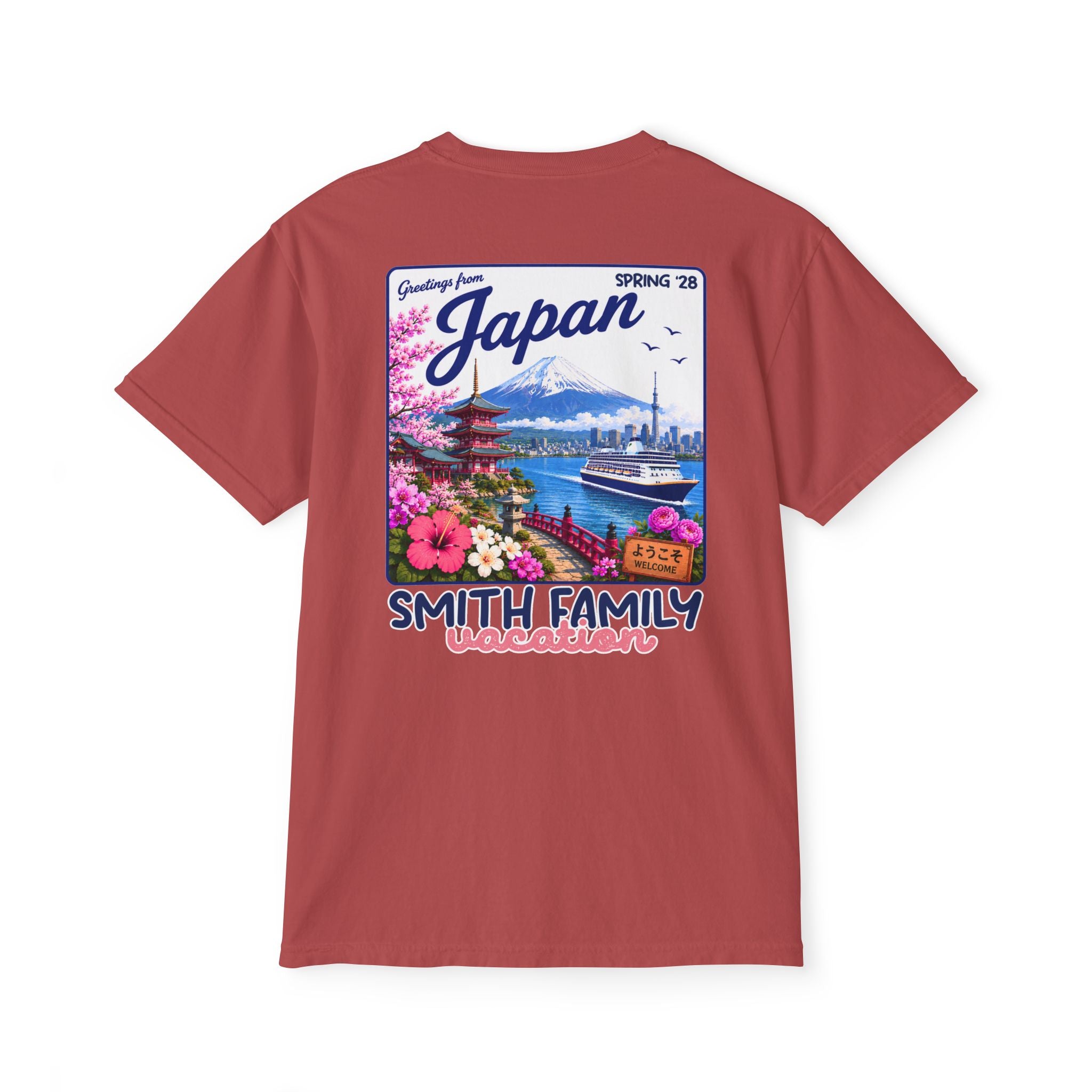 Greetings from Japan Pocket Tee - Suite Escape