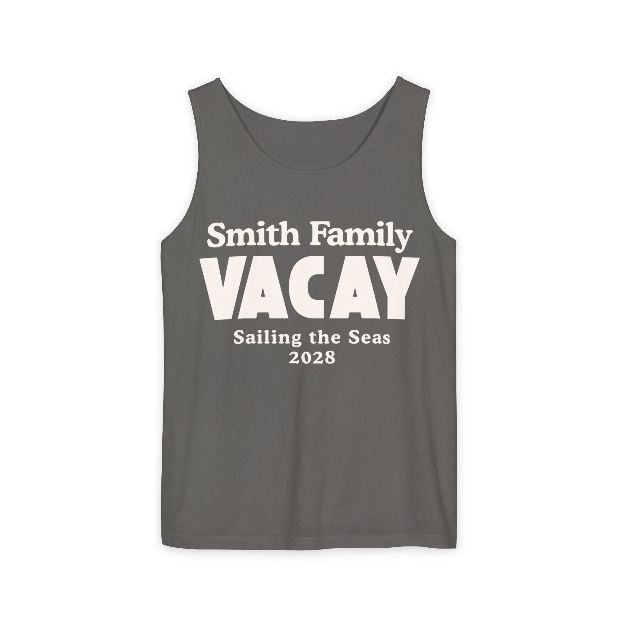 Personalized Block Text Tank Top - Suite Escape