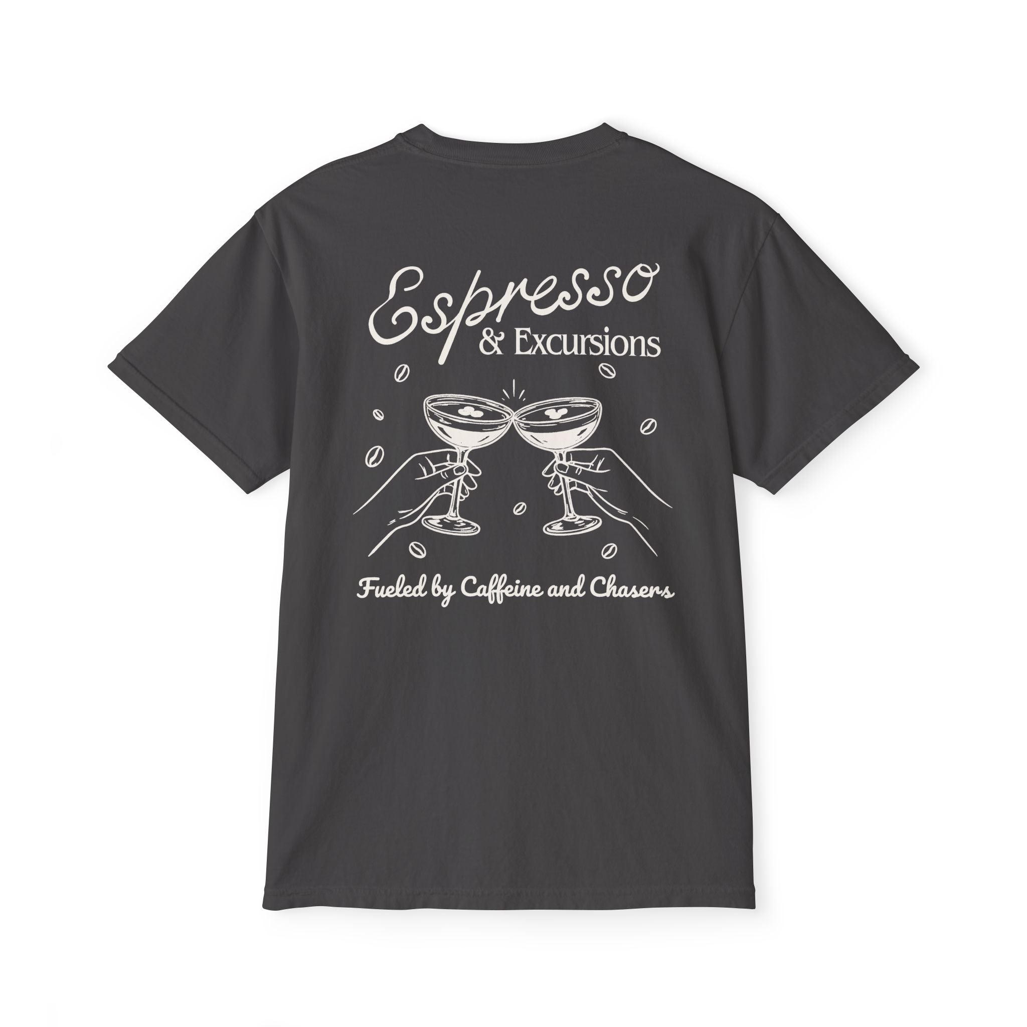 Espresso & Excusions Pocket Tee - Suite Escape