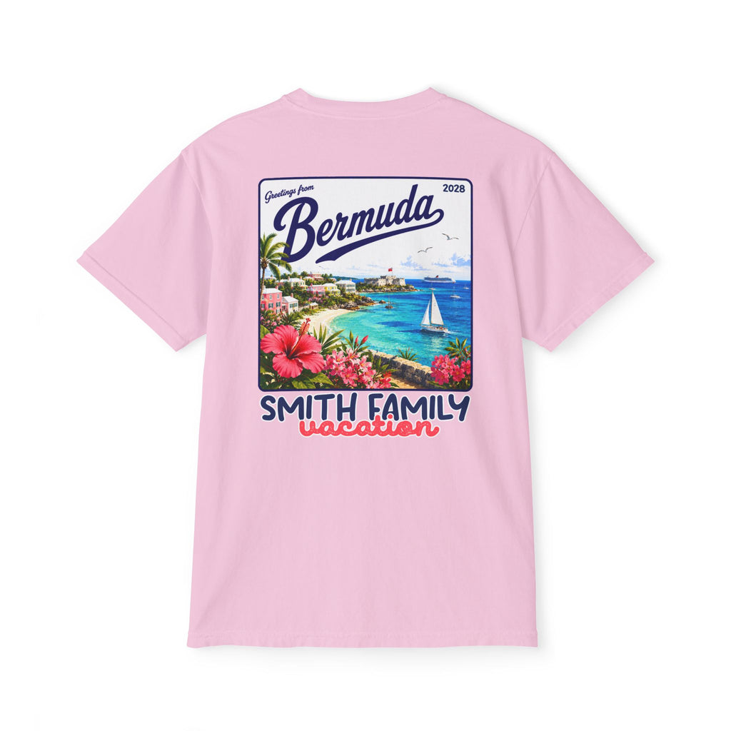 Greetings from Bermuda Pocket Tee - Suite Escape