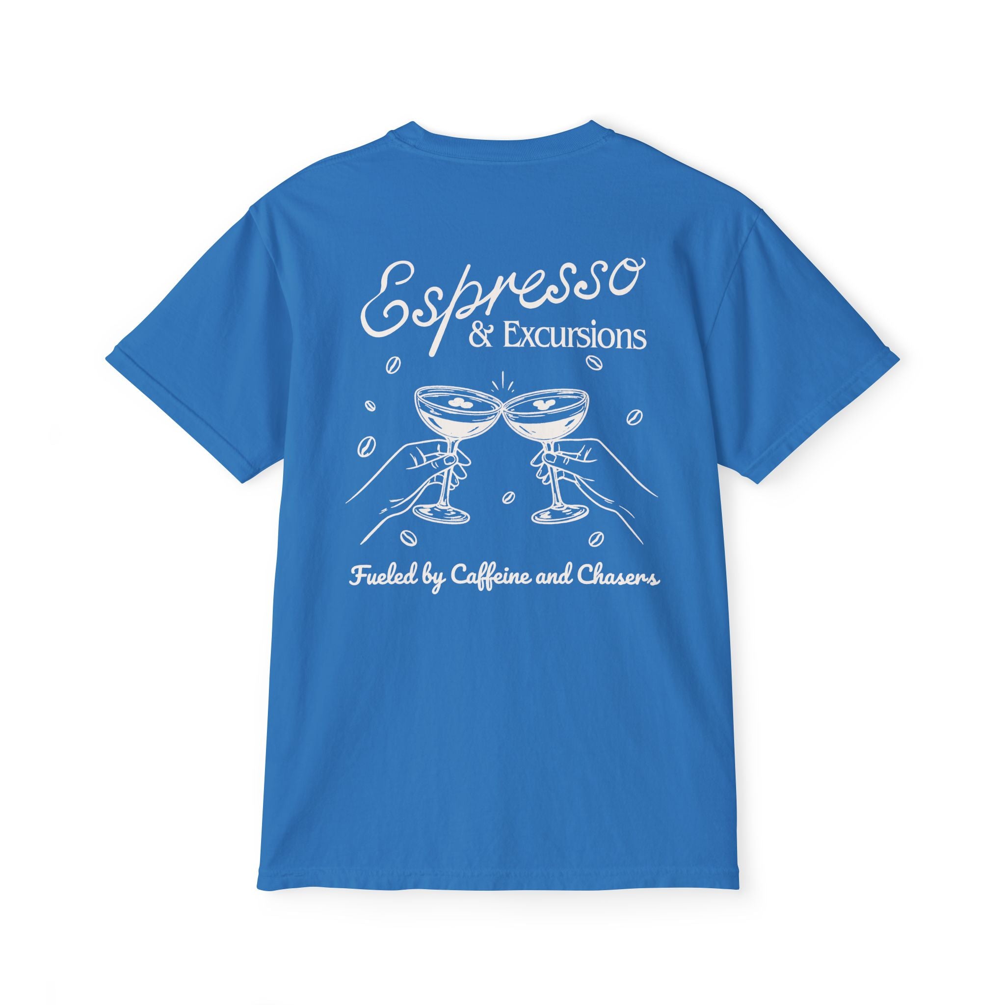 Espresso & Excusions Pocket Tee - Suite Escape