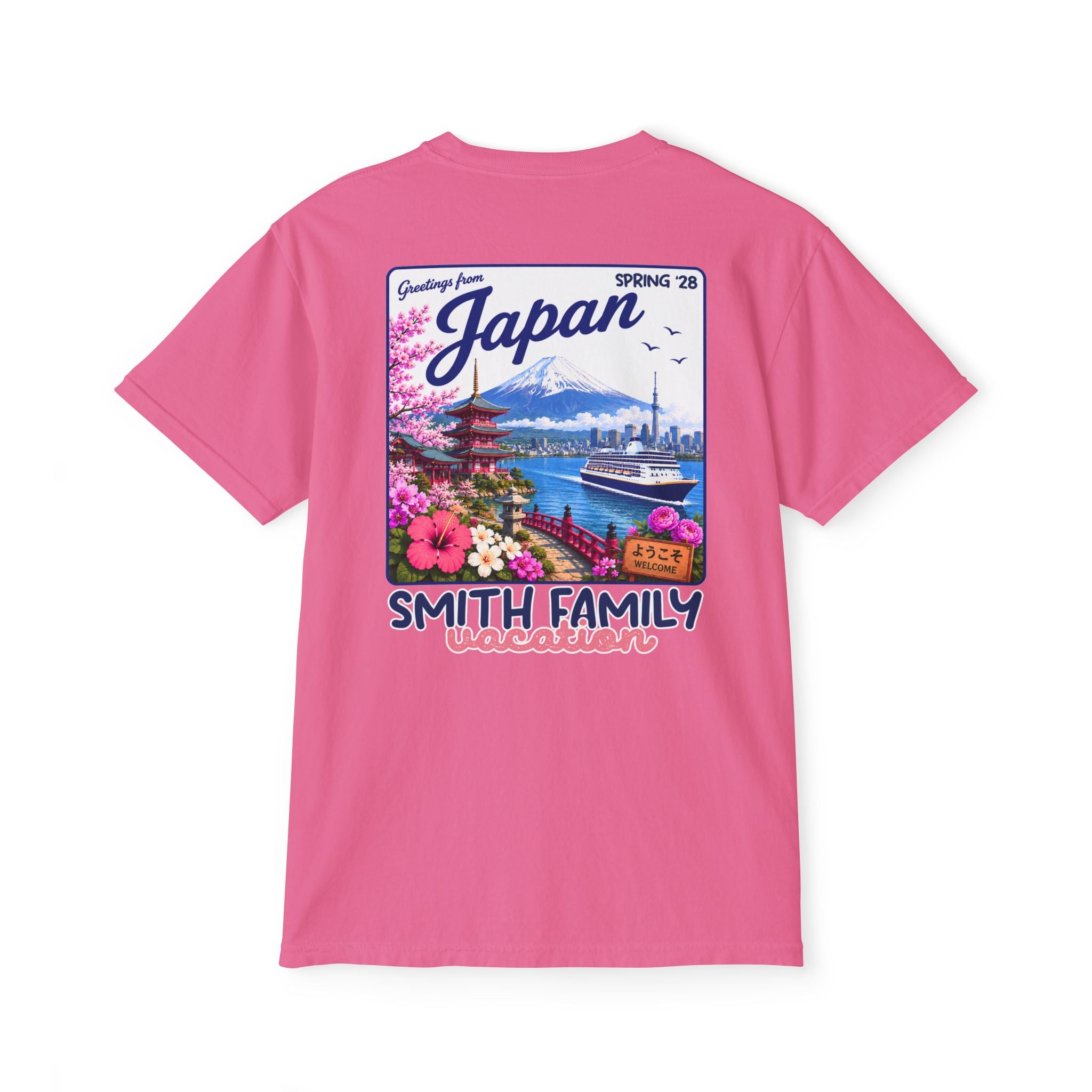 Greetings from Japan Pocket Tee - Suite Escape