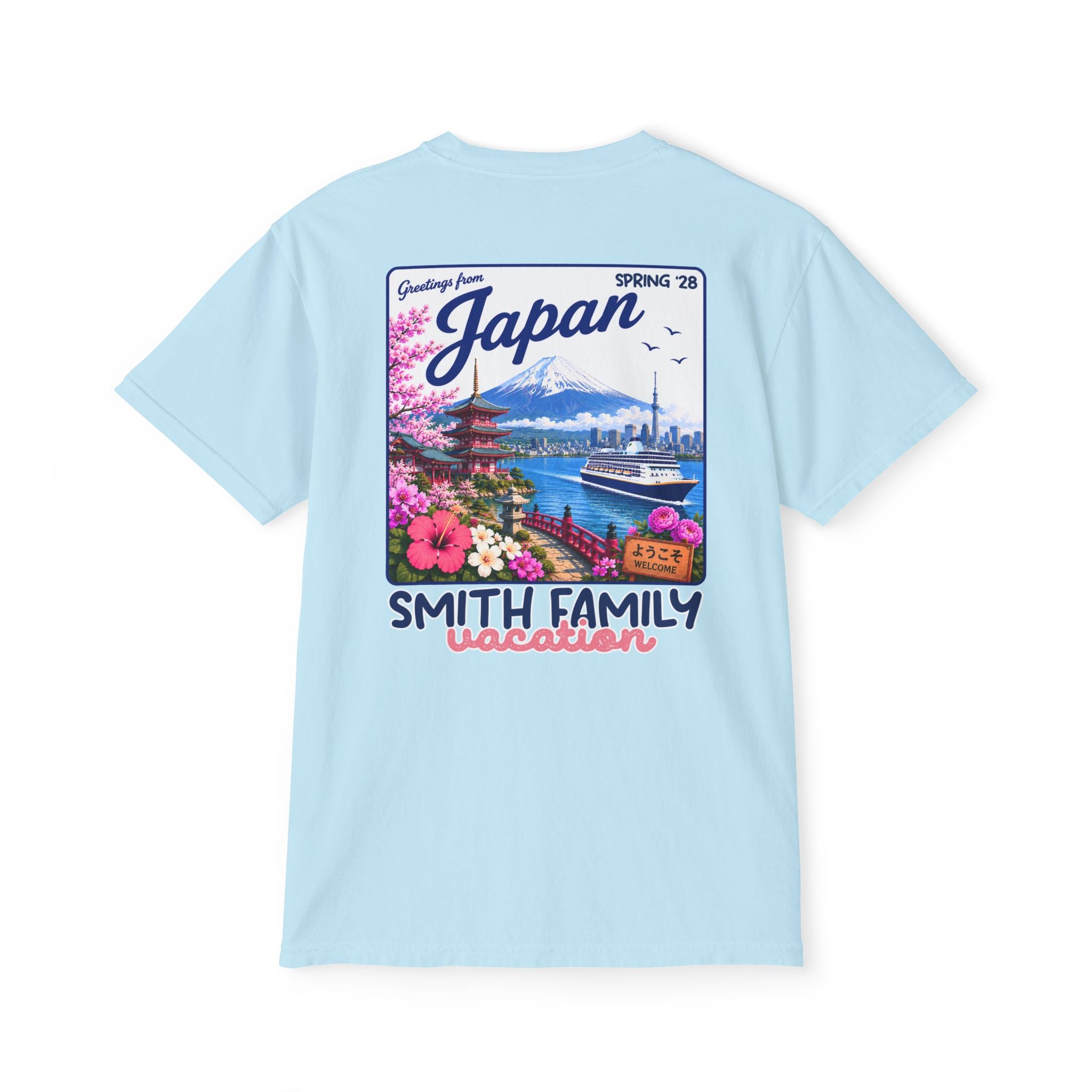 Greetings from Japan Pocket Tee - Suite Escape