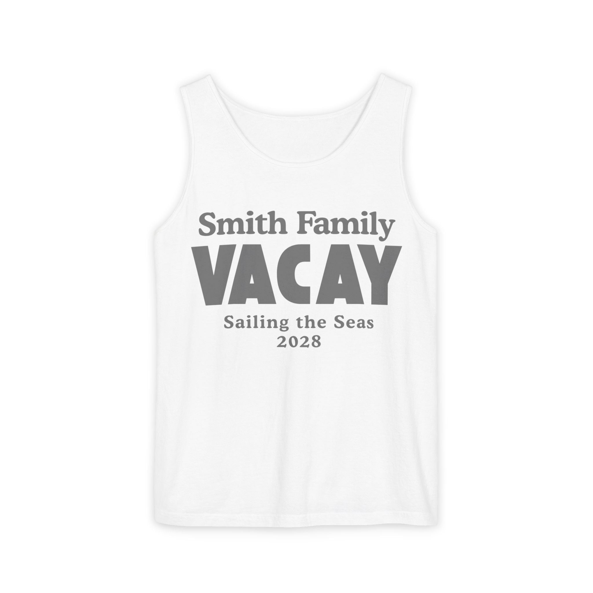 Personalized Block Text Tank Top - Suite Escape