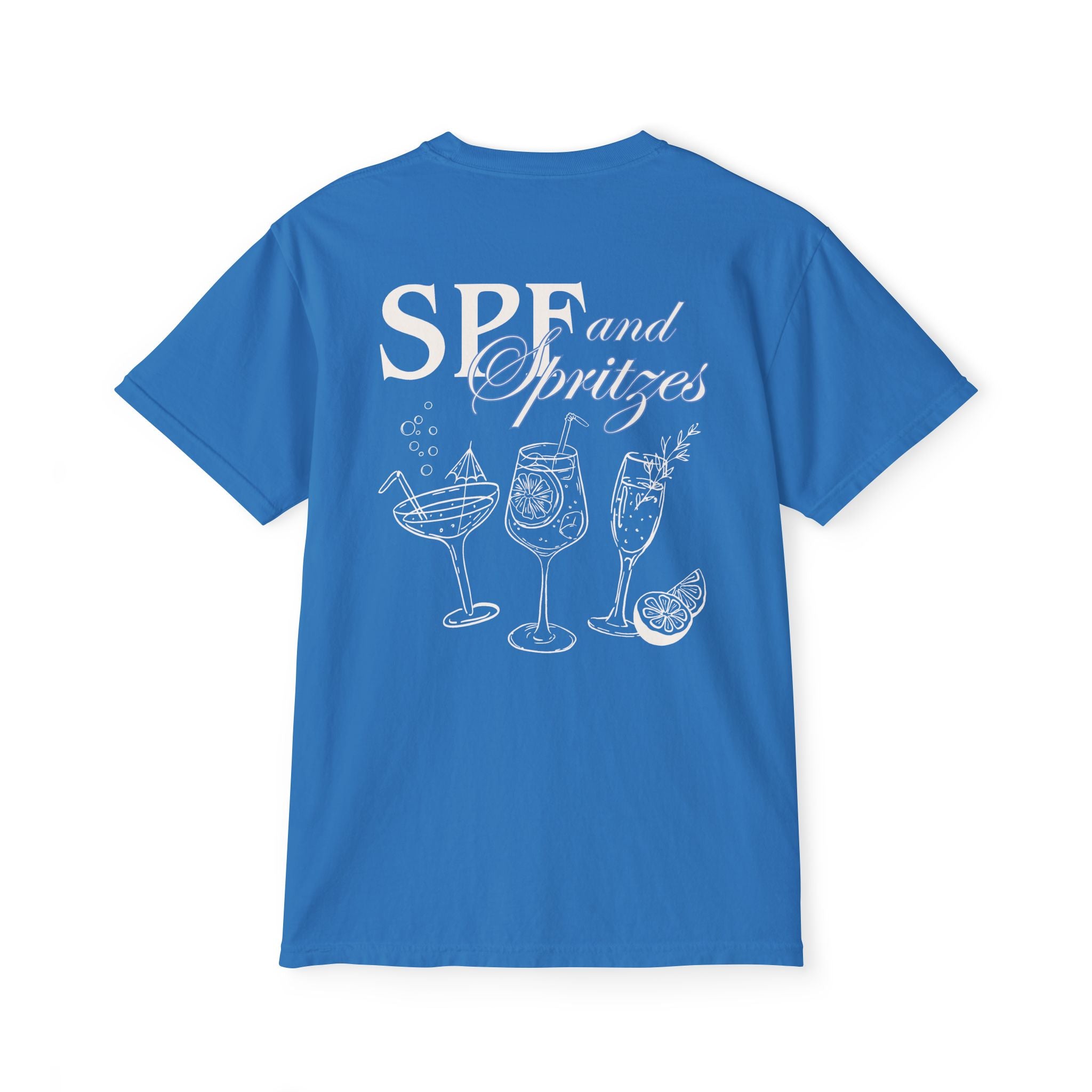 SPF & Spritzes Pocket Tee - Suite Escape