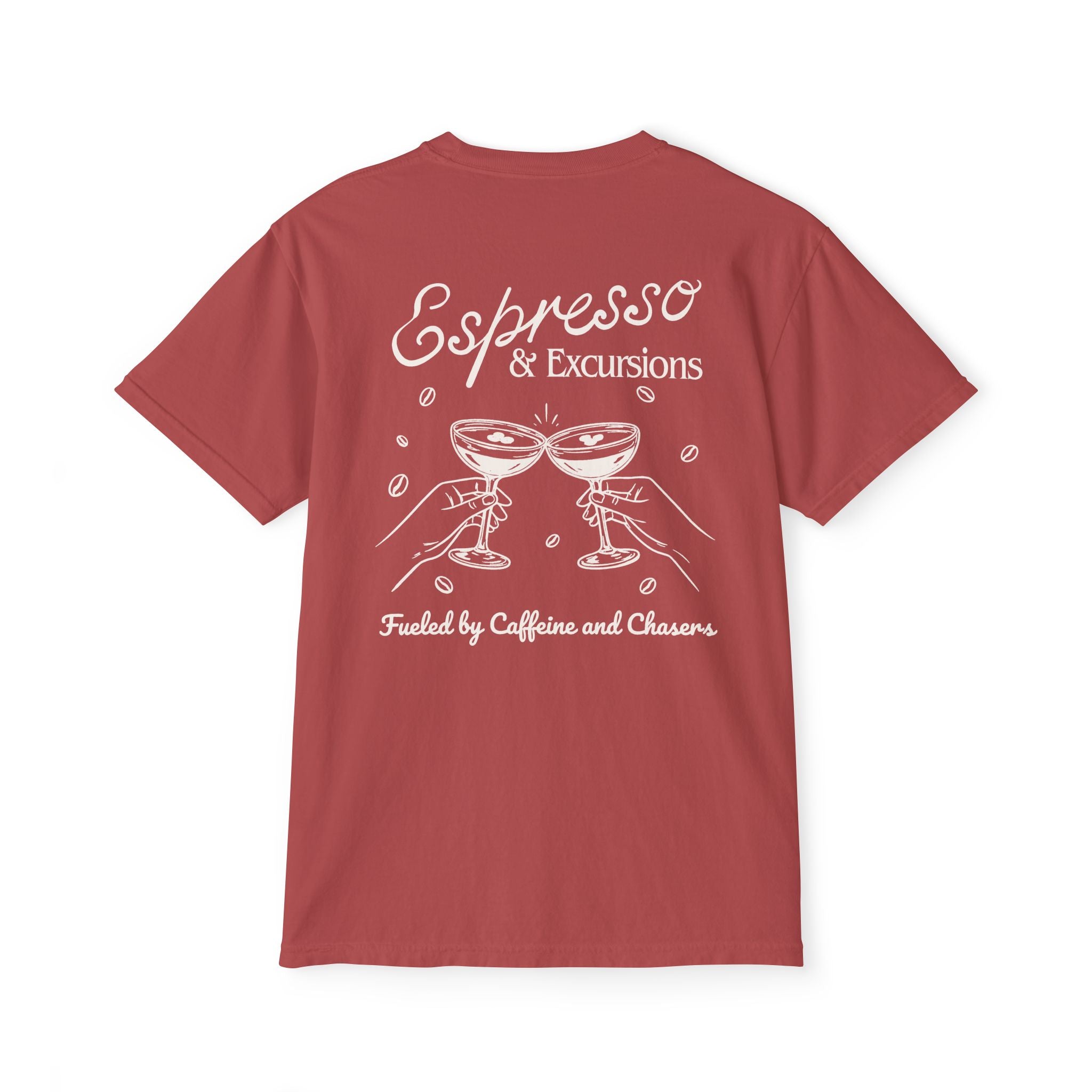 Espresso & Excusions Pocket Tee - Suite Escape