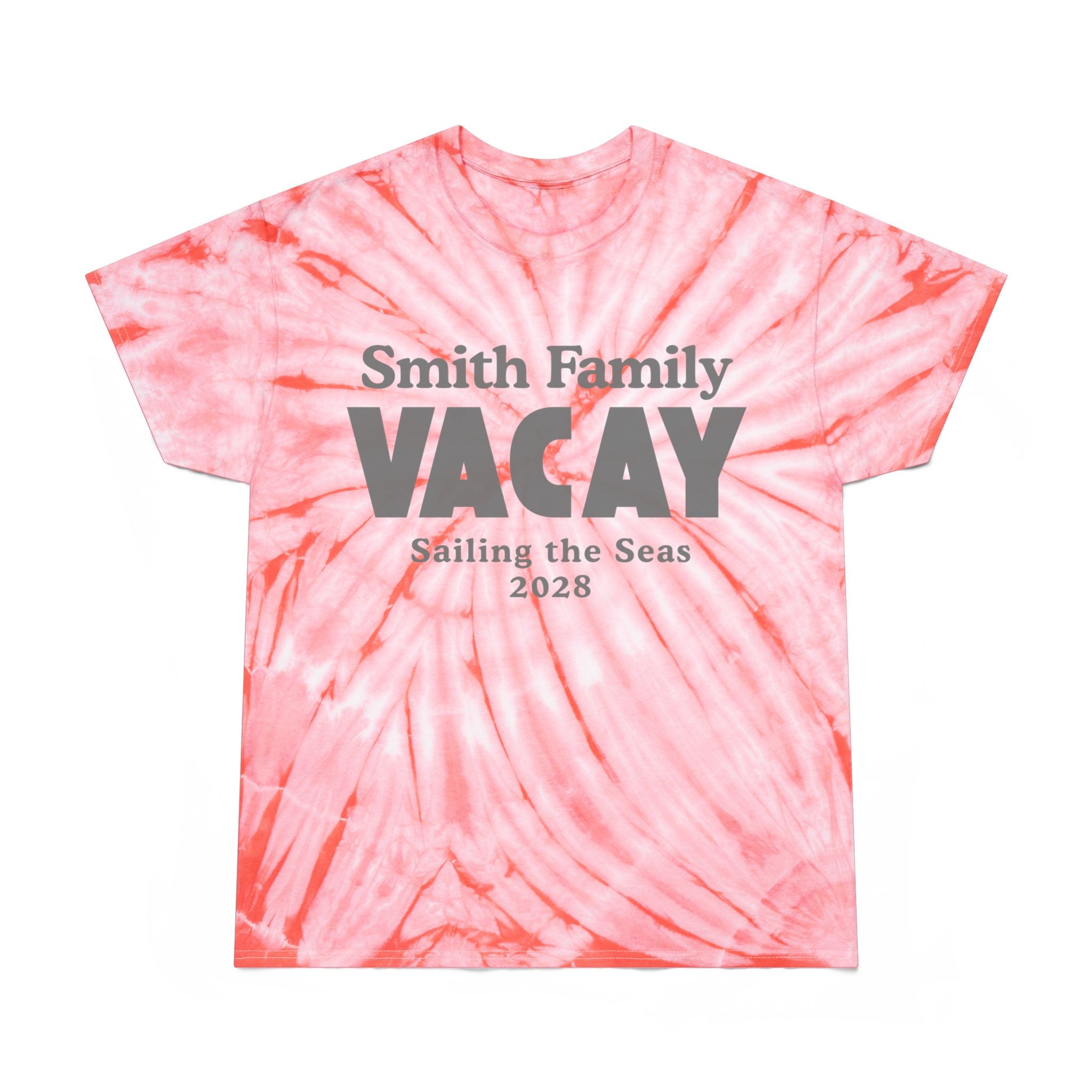 Personalized Block Text Tie-Dye Tee - Suite Escape