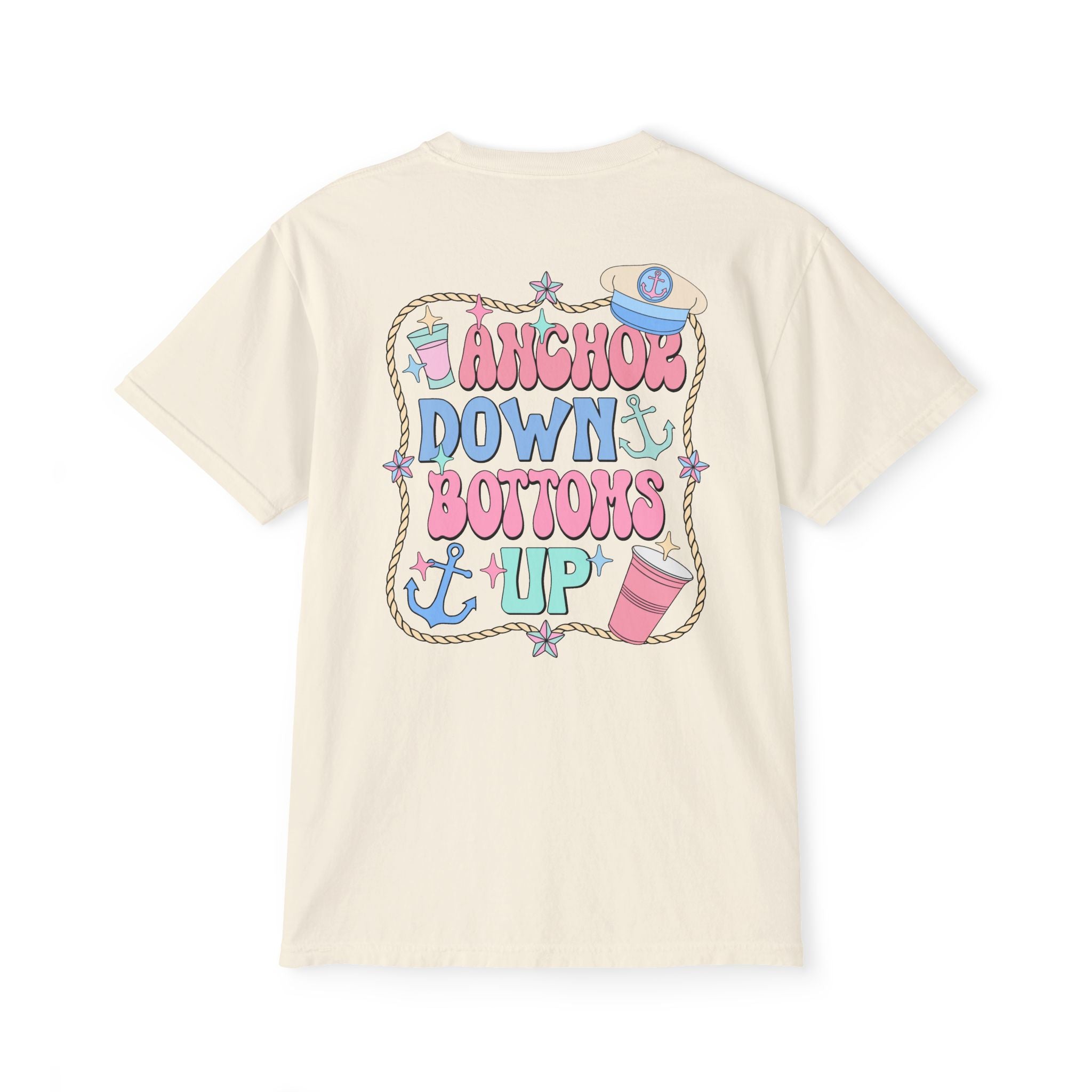 Anchor Down Bottoms Up Pocket Tee