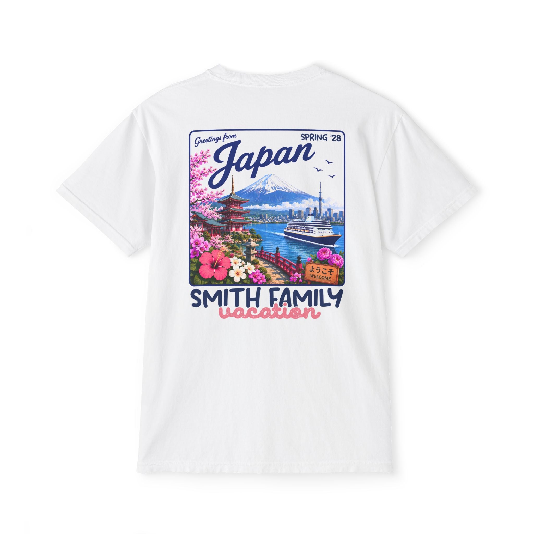 Greetings from Japan Pocket Tee - Suite Escape
