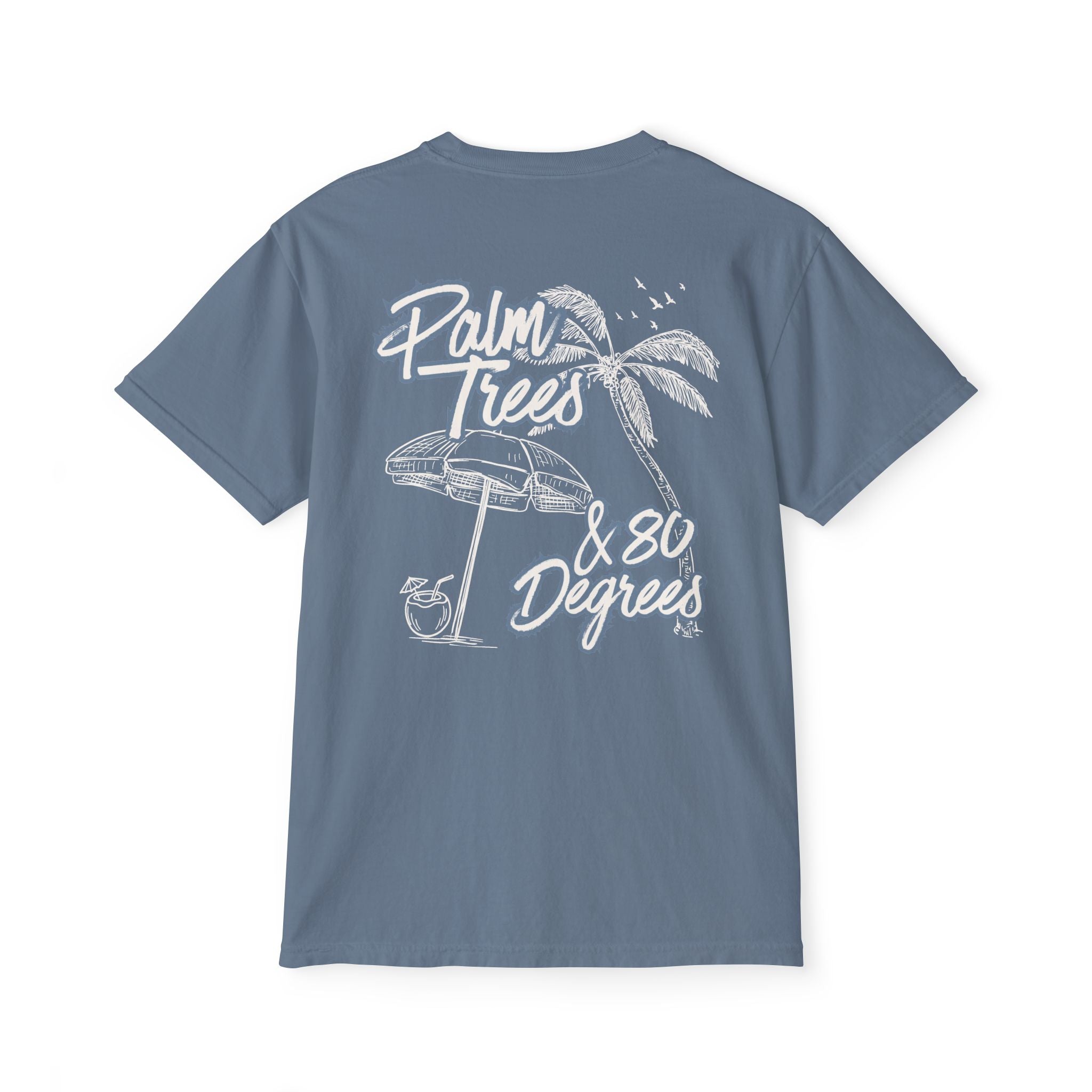 Palm Trees & 80 Degrees Pocket Tee - Suite Escape