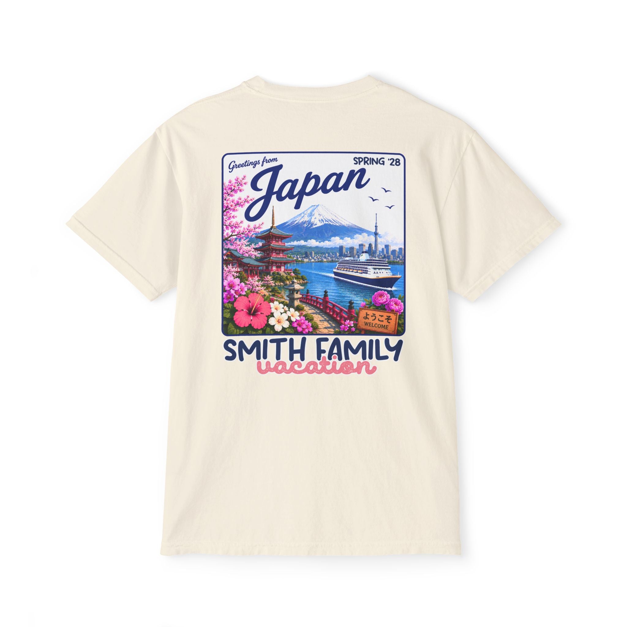 Greetings from Japan Pocket Tee - Suite Escape
