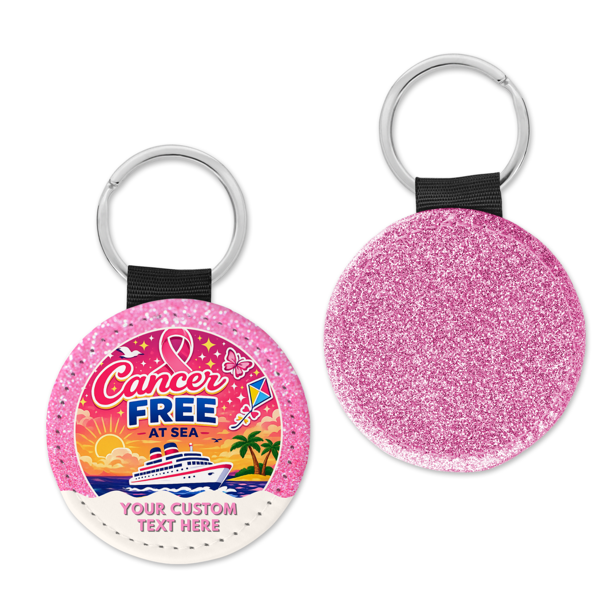Cancer Free Cruise Bag Charm Keychain - Suite Escape