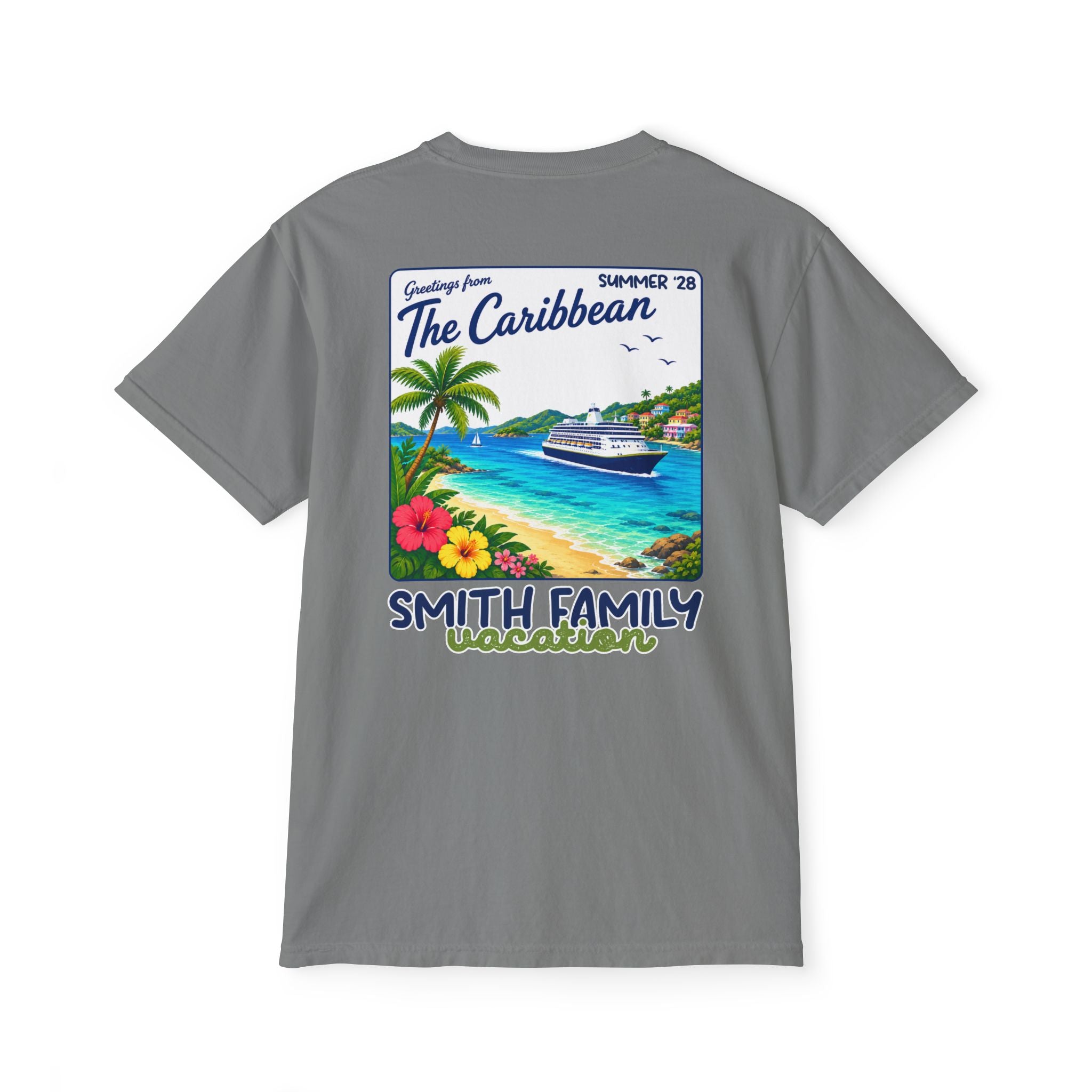 Greetings from the Caribbean Pocket Tee - Suite Escape