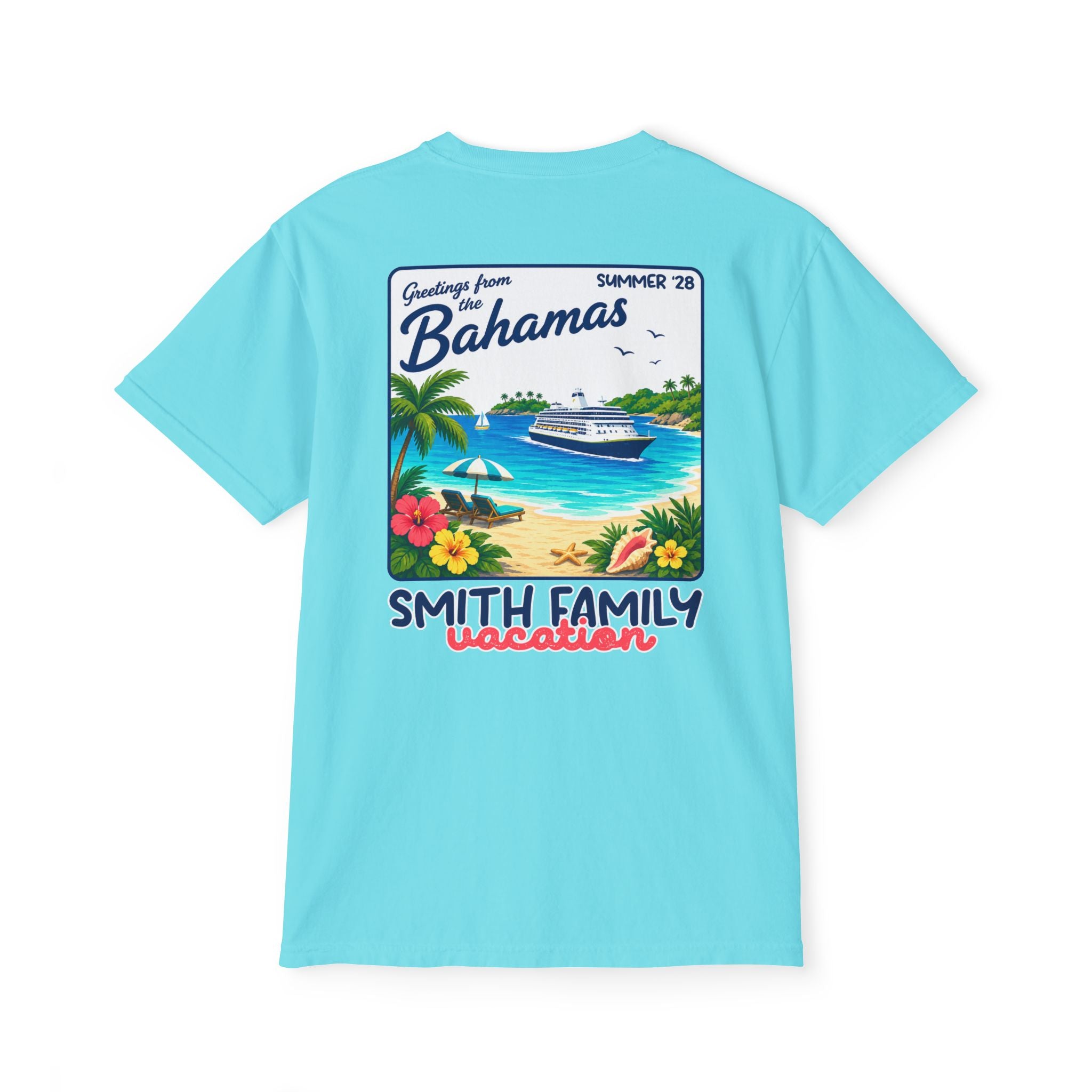 Greetings from the Bahamas Pocket Tee - Suite Escape