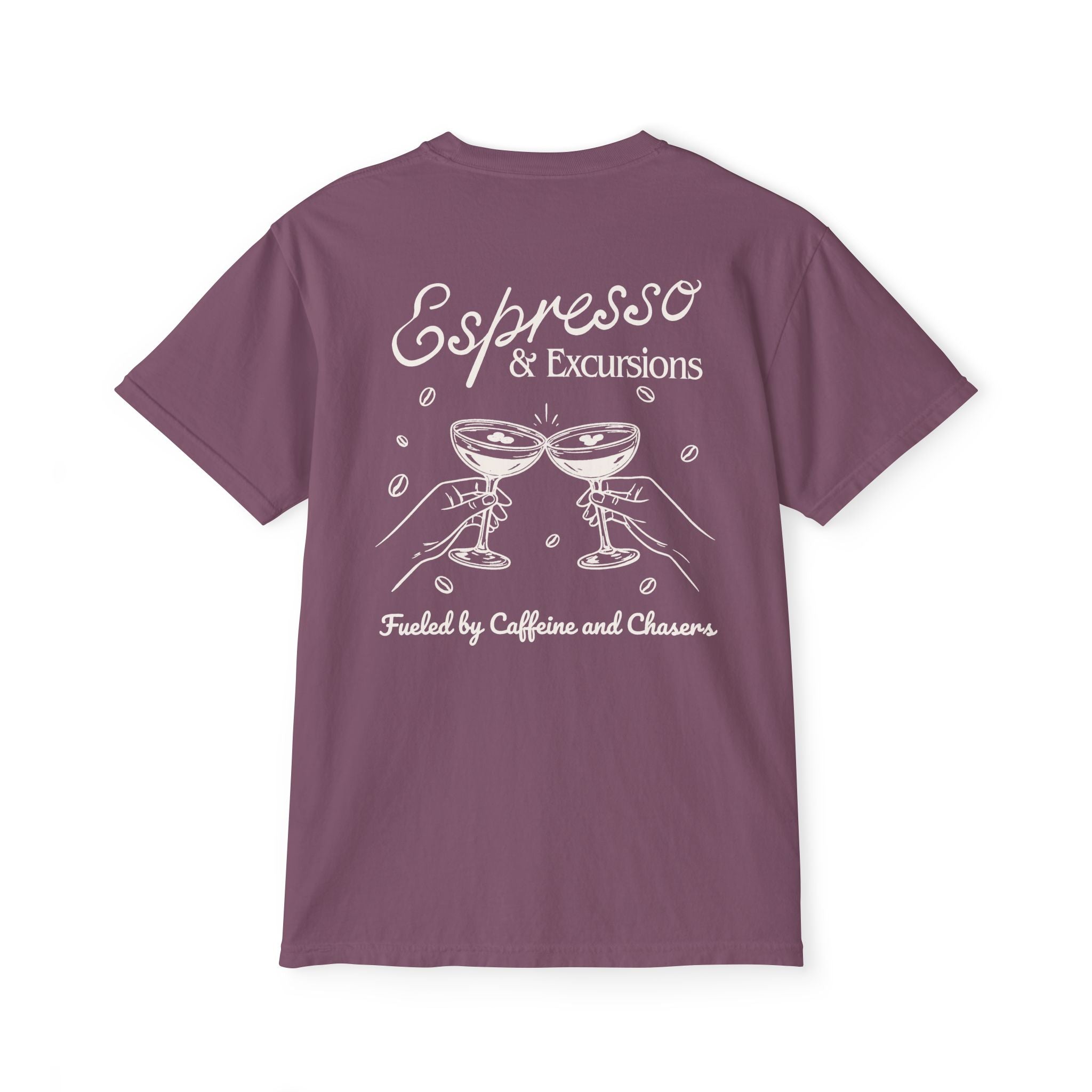 Espresso & Excusions Pocket Tee - Suite Escape