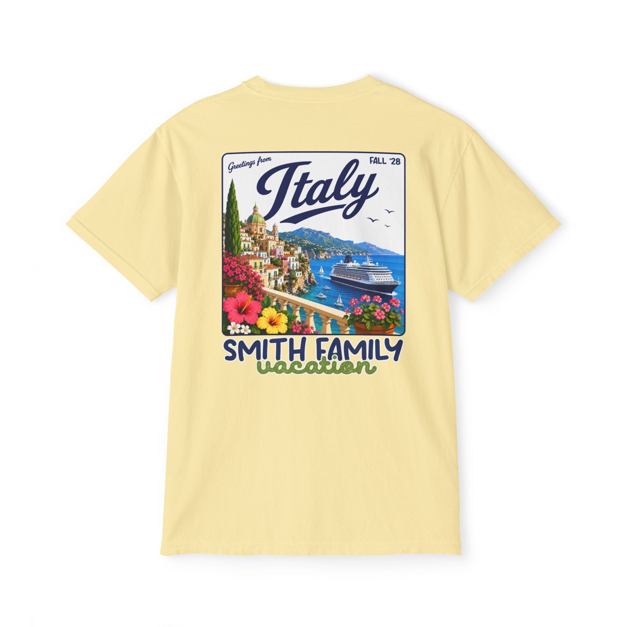 Greetings from Italy Pocket Tee - Suite Escape