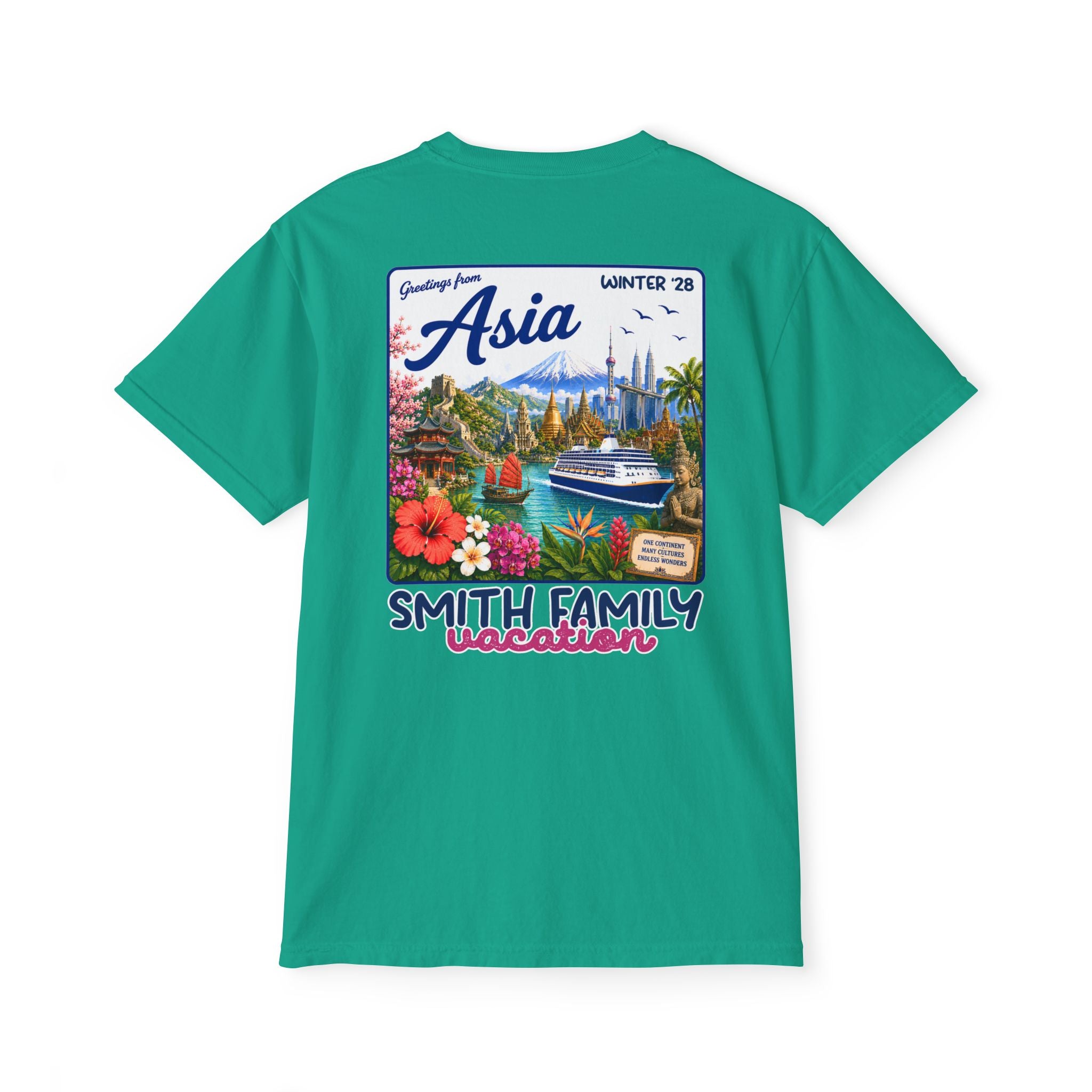 Greetings from Asia Pocket Tee - Suite Escape