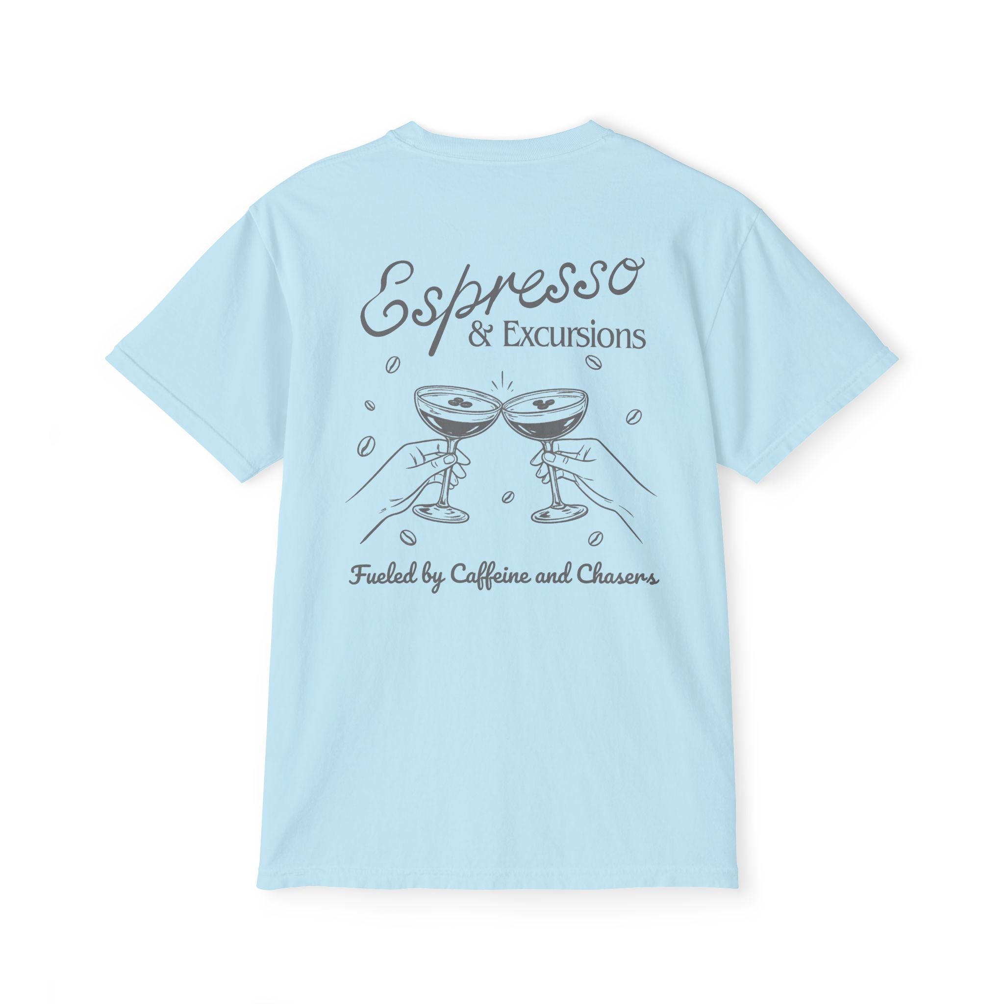 Espresso & Excusions Pocket Tee - Suite Escape