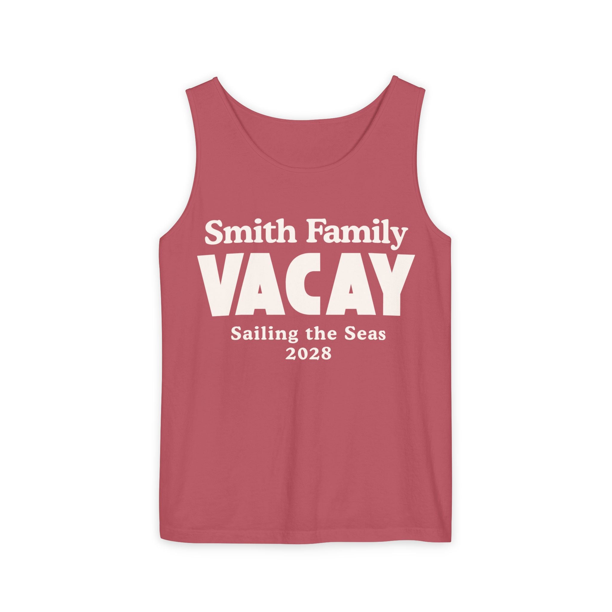 Personalized Block Text Tank Top - Suite Escape