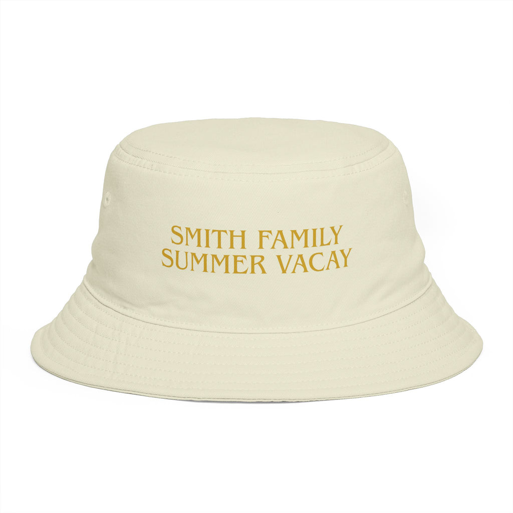 Personalized Gold Text Bucket Hat - Suite Escape