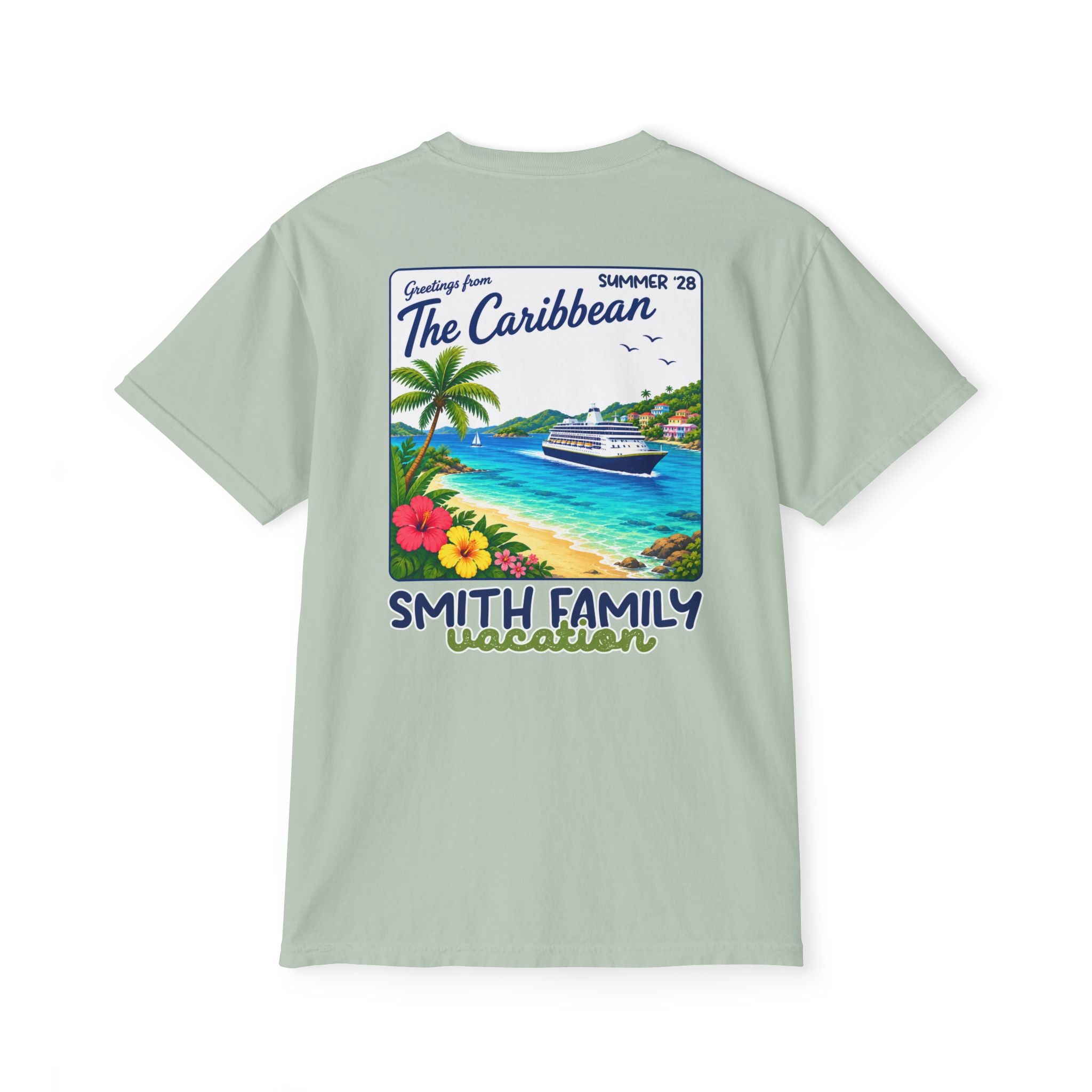 Greetings from the Caribbean Pocket Tee - Suite Escape