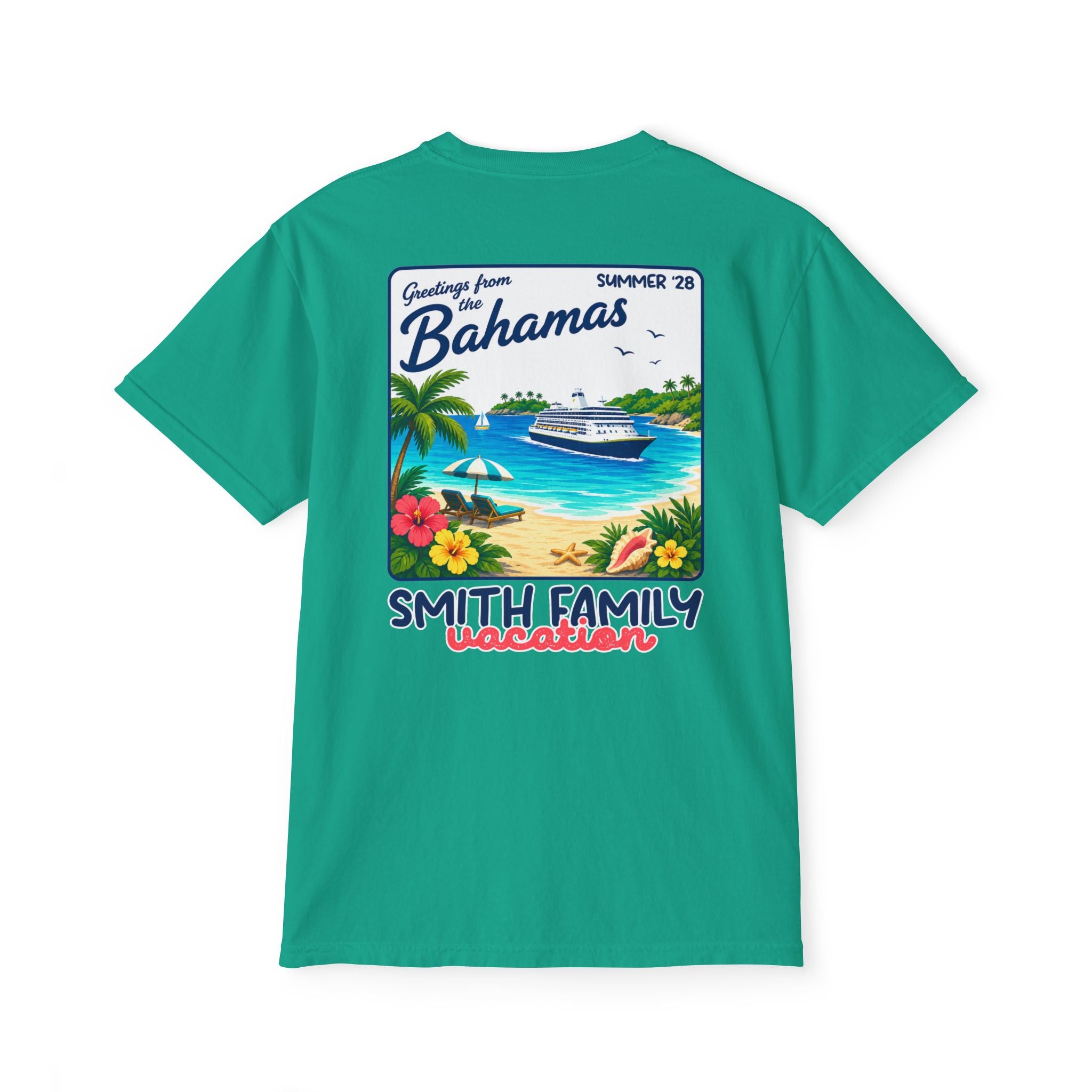 Greetings from the Bahamas Pocket Tee - Suite Escape