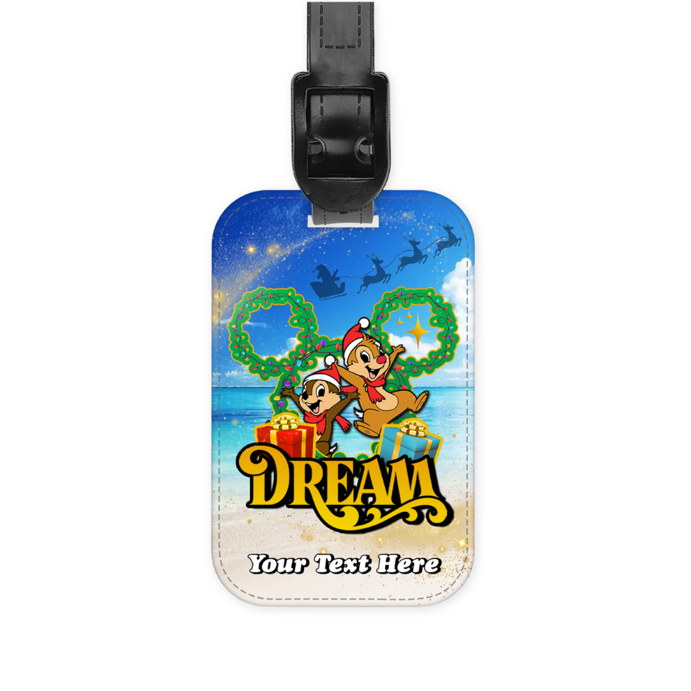Magical Cruise Line Christmas Luggage Tag - Classic Characters