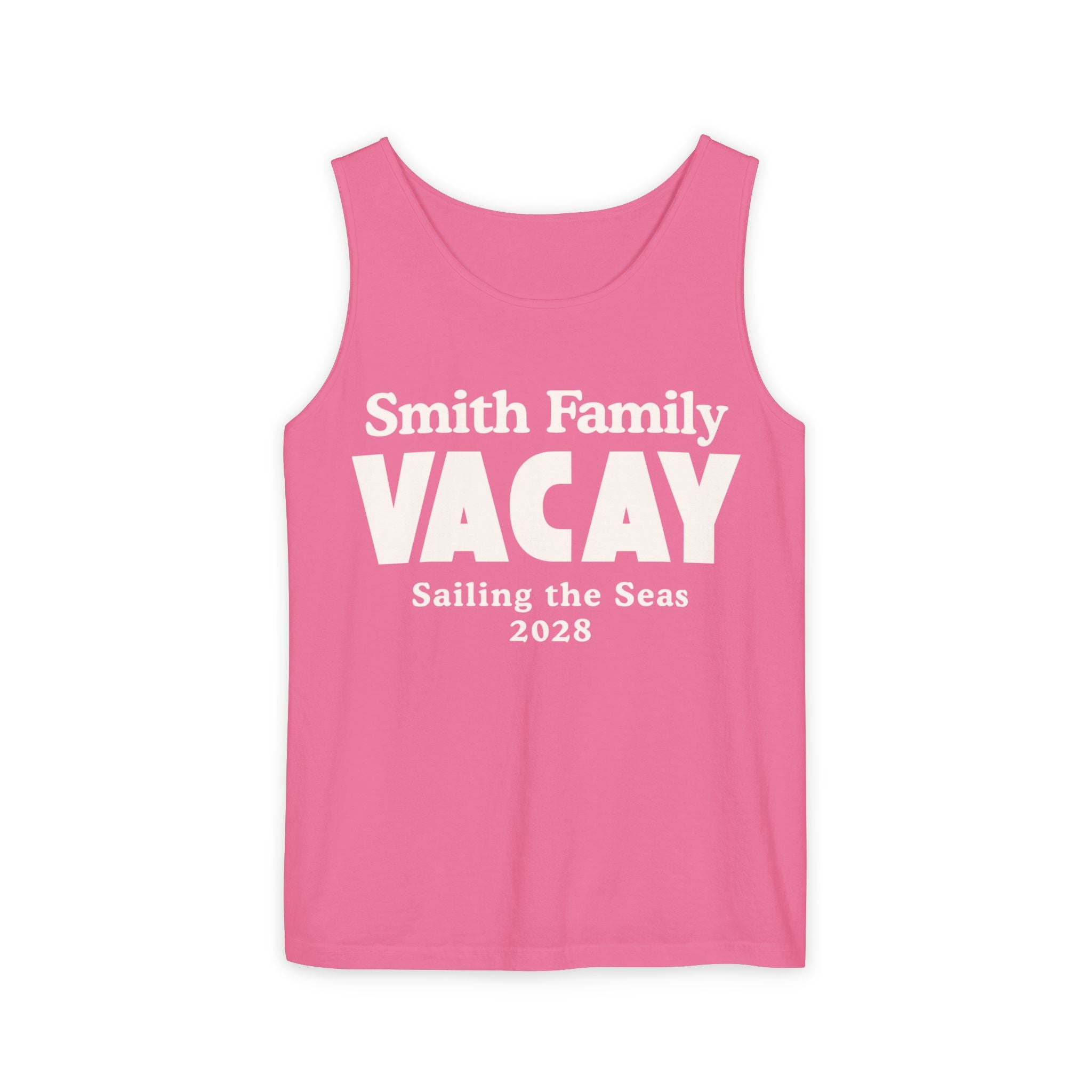 Personalized Block Text Tank Top - Suite Escape