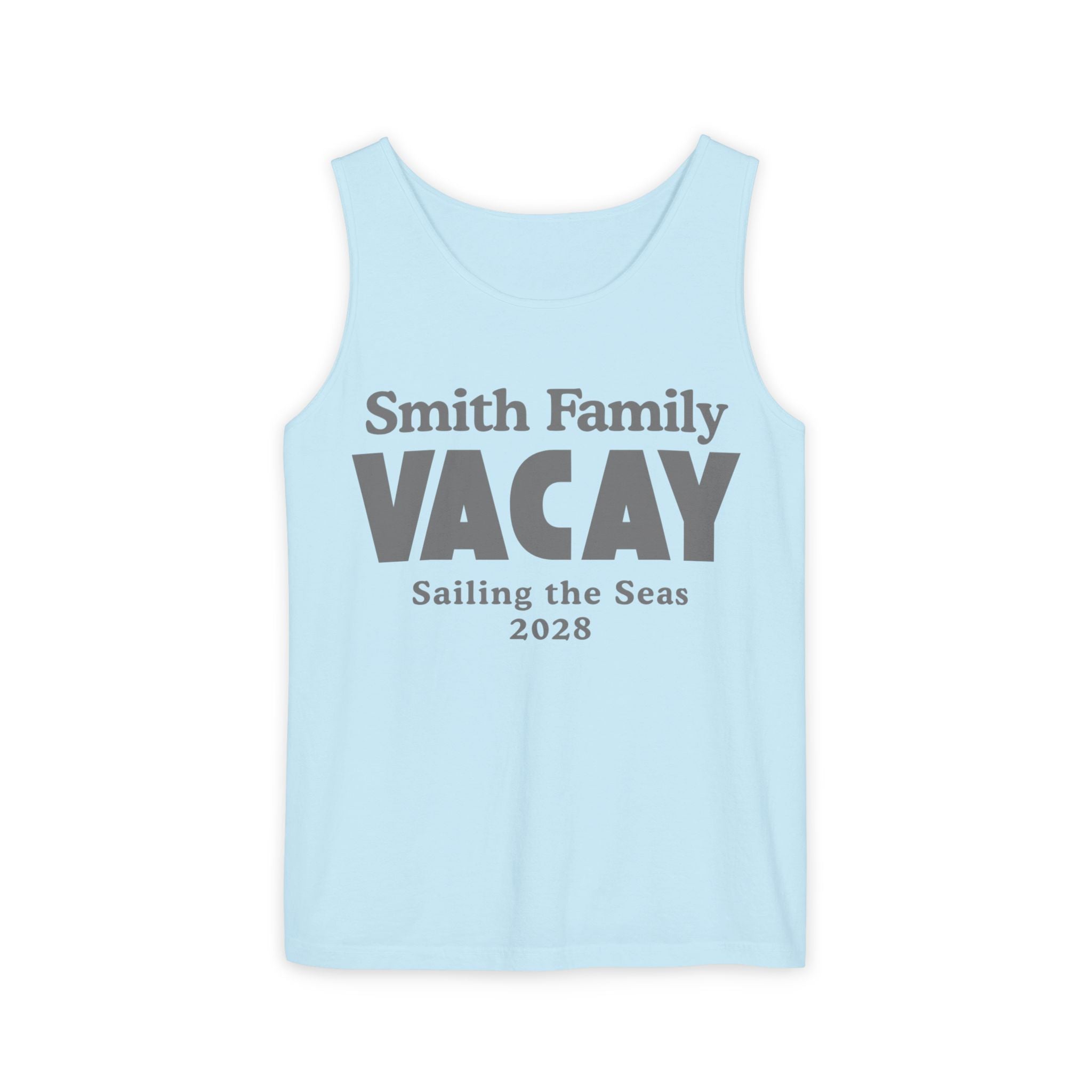 Personalized Block Text Tank Top - Suite Escape