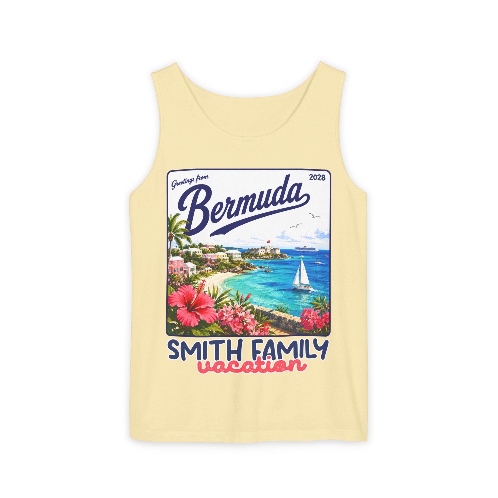 Greetings from Bermuda Tank Top - Suite Escape