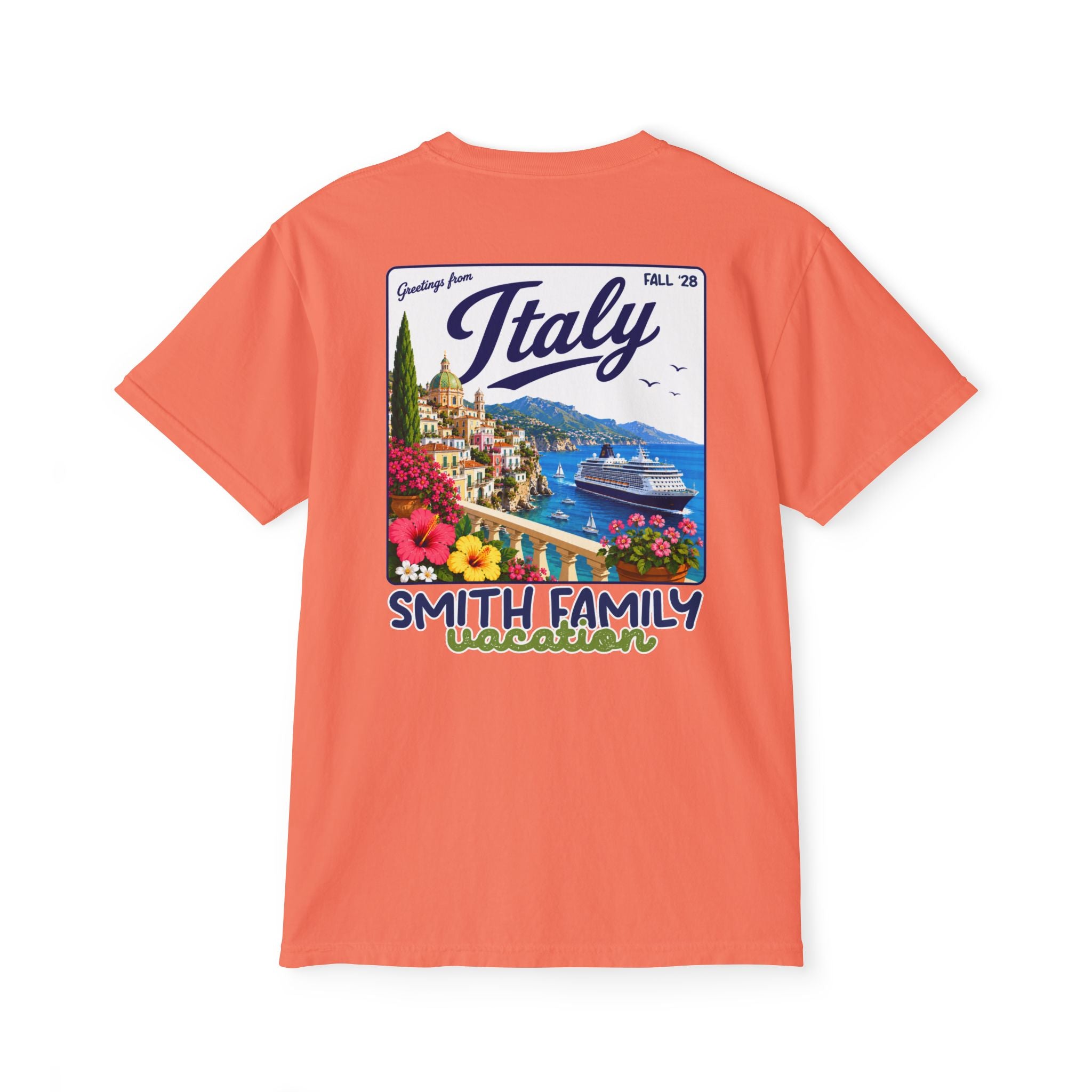 Greetings from Italy Pocket Tee - Suite Escape