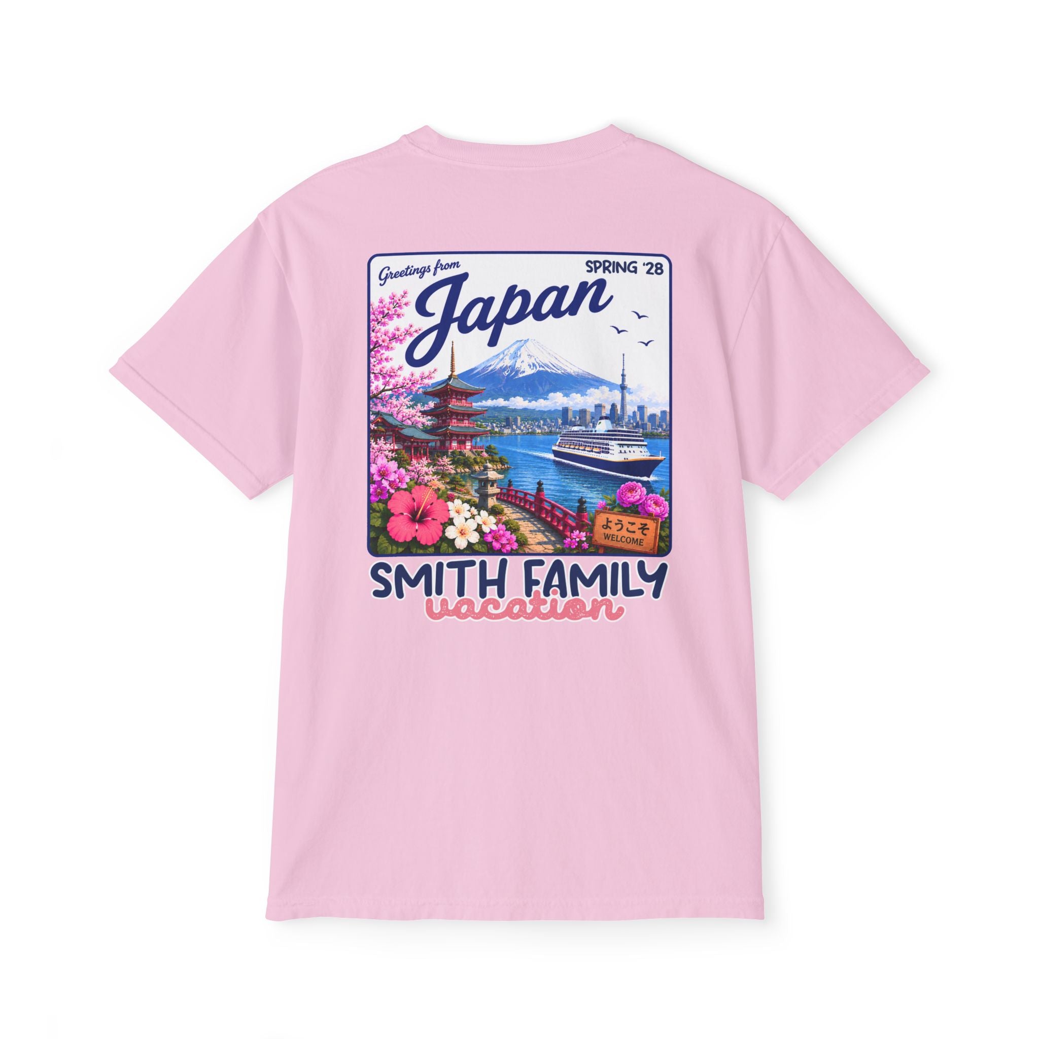 Greetings from Japan Pocket Tee - Suite Escape