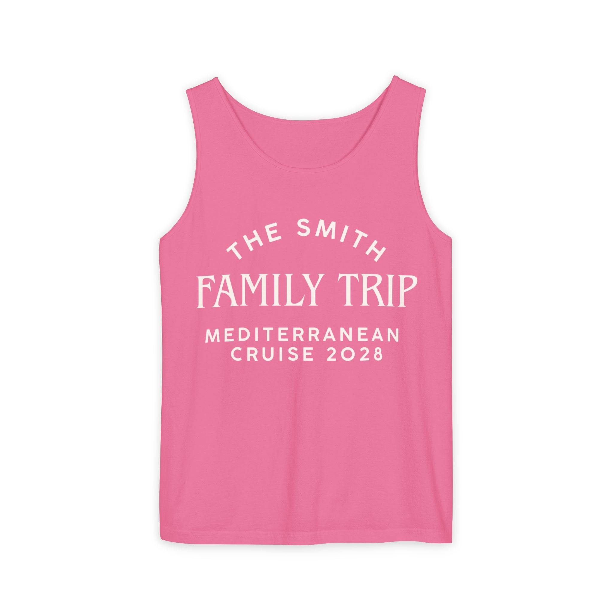 Personalized Arched Text Tank Top - Suite Escape