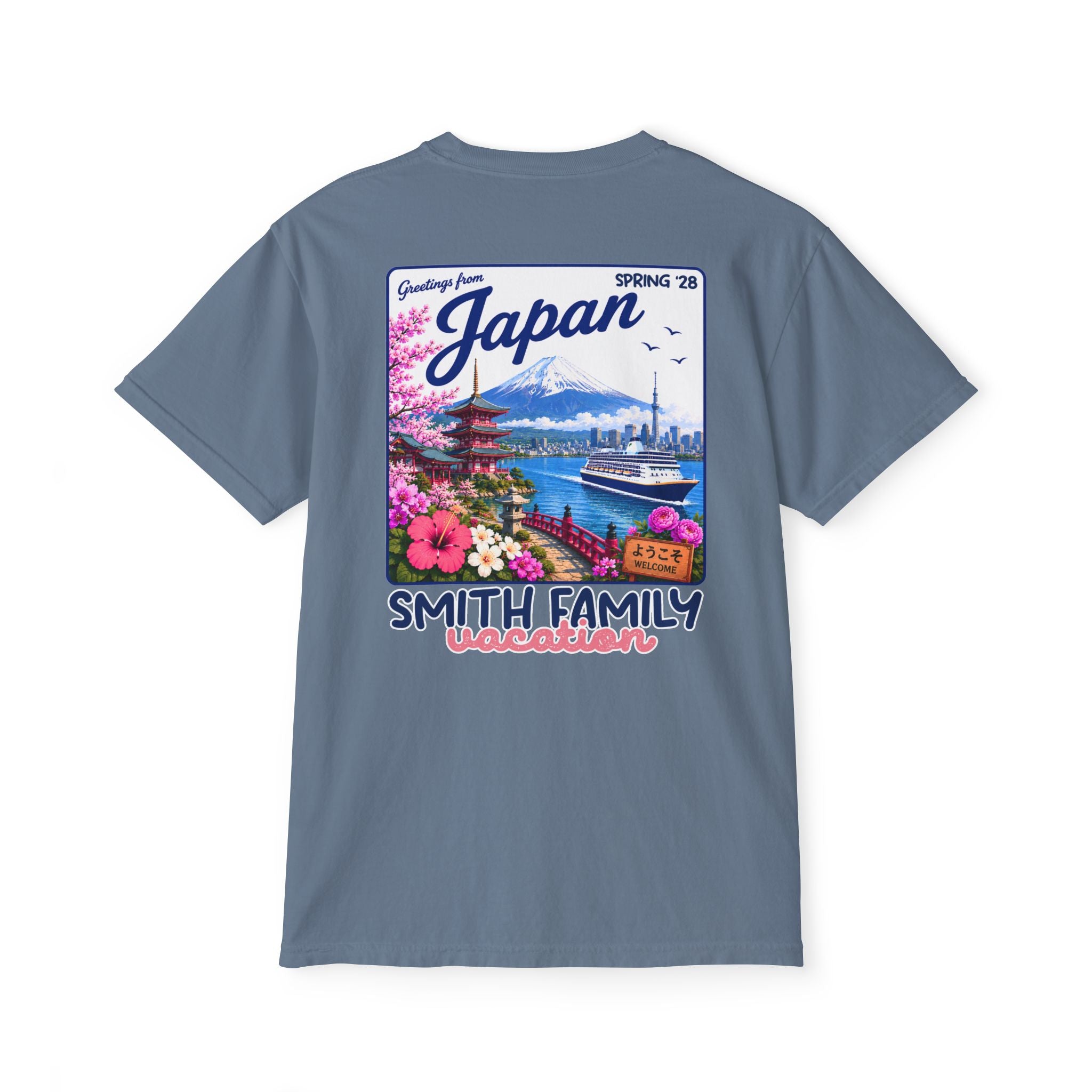 Greetings from Japan Pocket Tee - Suite Escape