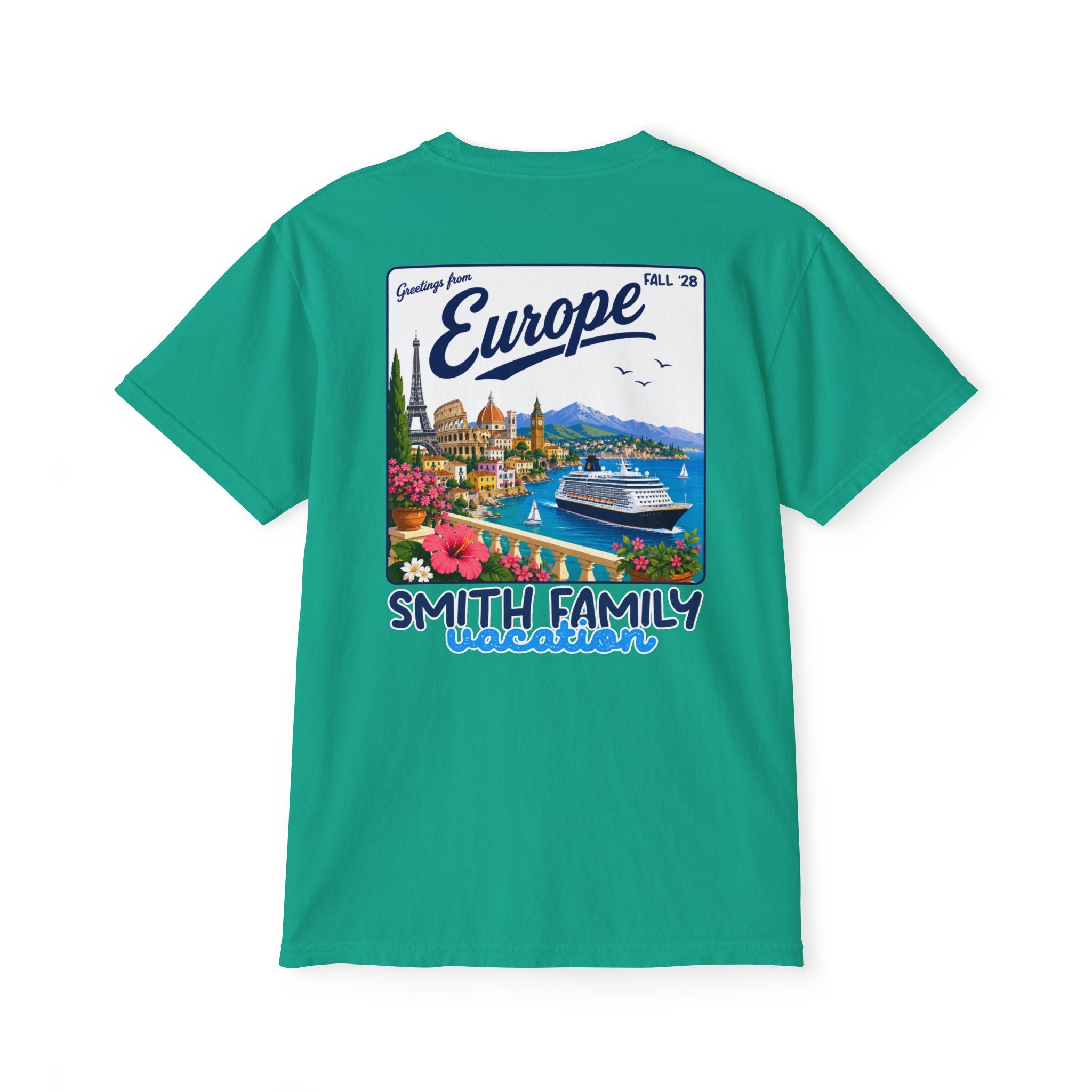 Greetings from Europe Pocket Tee - Suite Escape