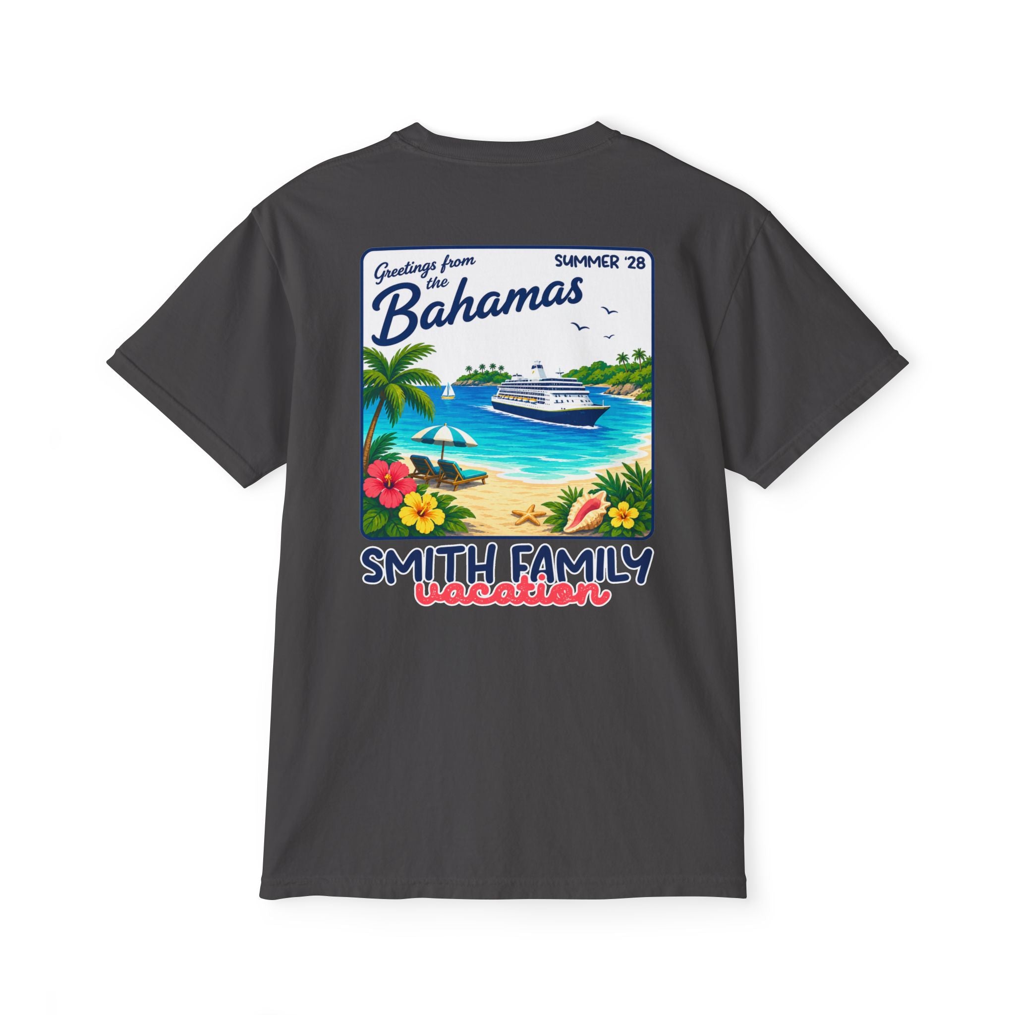 Greetings from the Bahamas Pocket Tee - Suite Escape