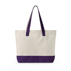 Personalized Zippered Canvas Tote Bag